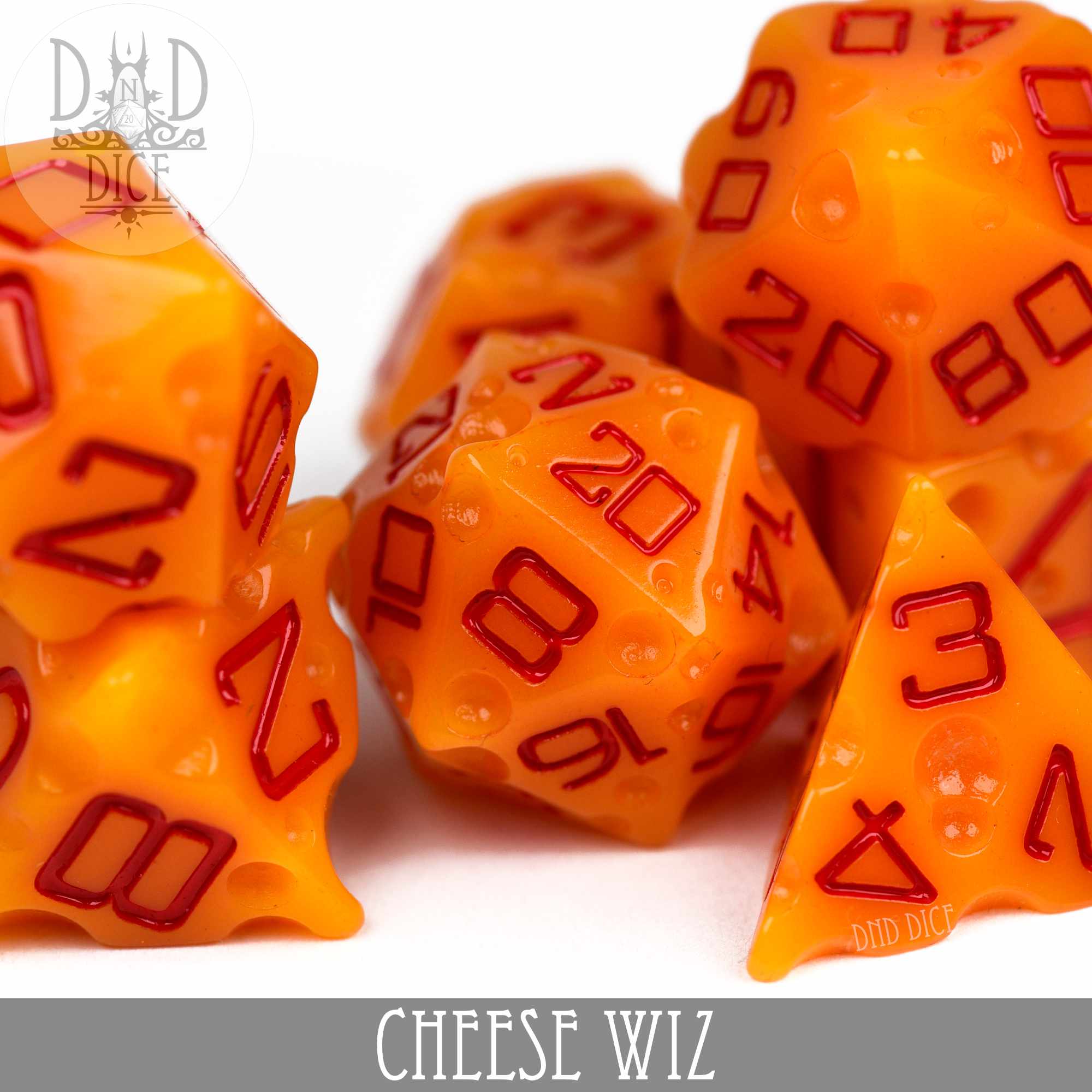 Cheese Wiz Dice Set - Bards & Cards