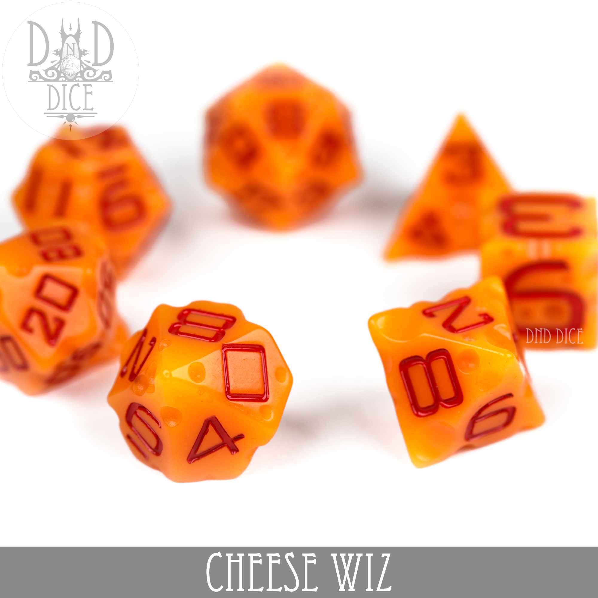 Cheese Wiz Dice Set - Bards & Cards