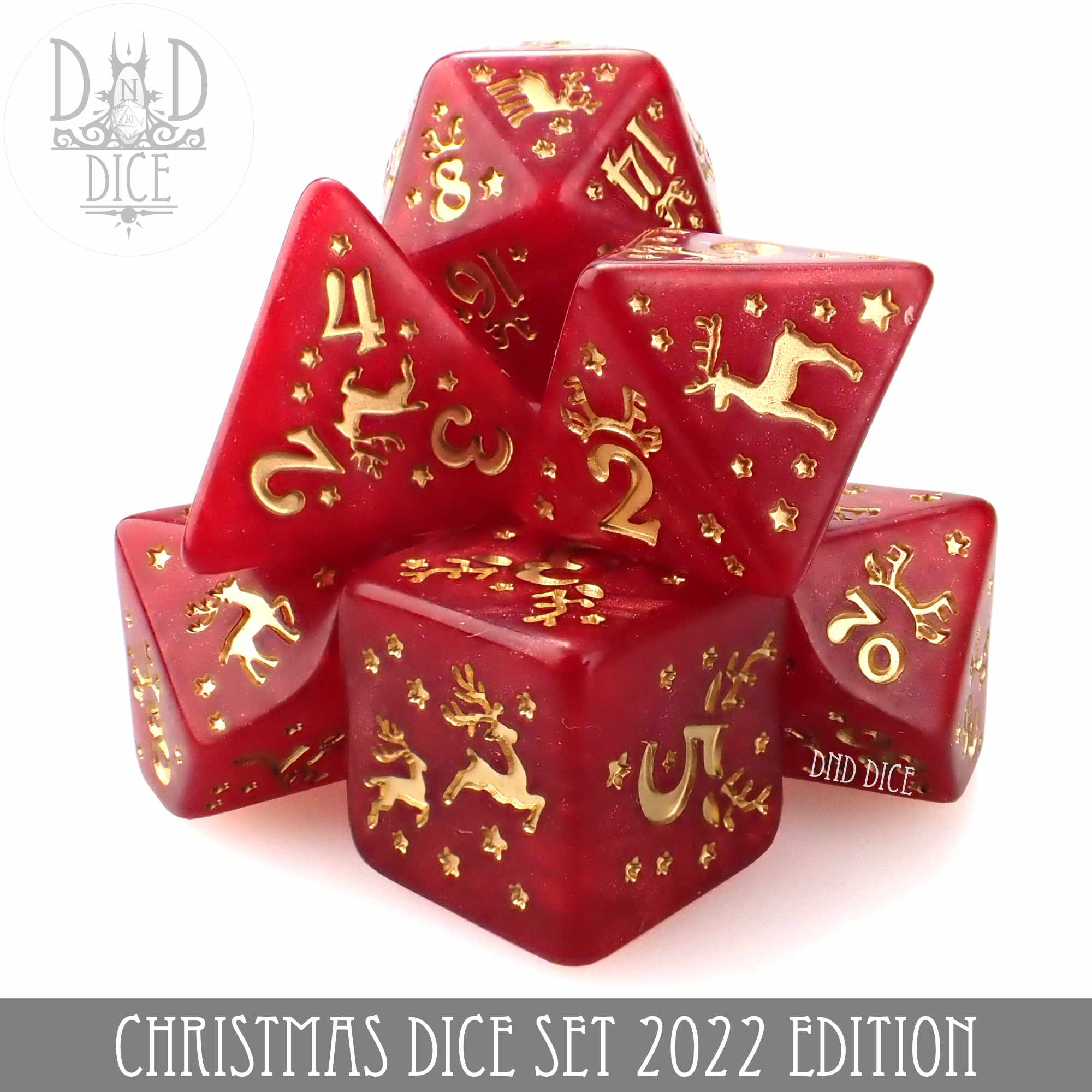 Christmas 2022 Dice Set - Bards & Cards