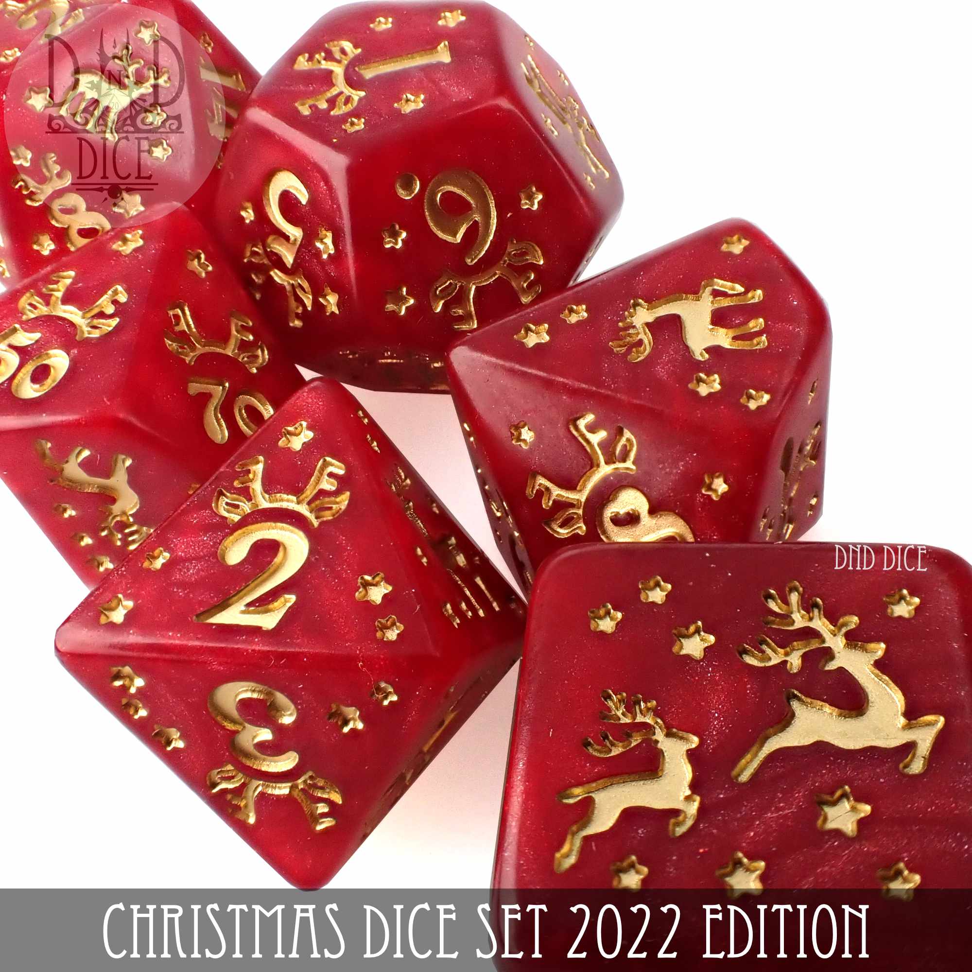 Christmas 2022 Dice Set - Bards & Cards