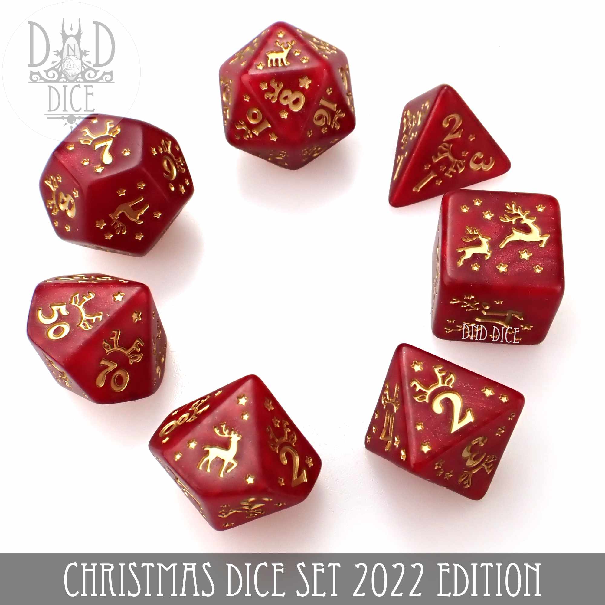 Christmas 2022 Dice Set - Bards & Cards