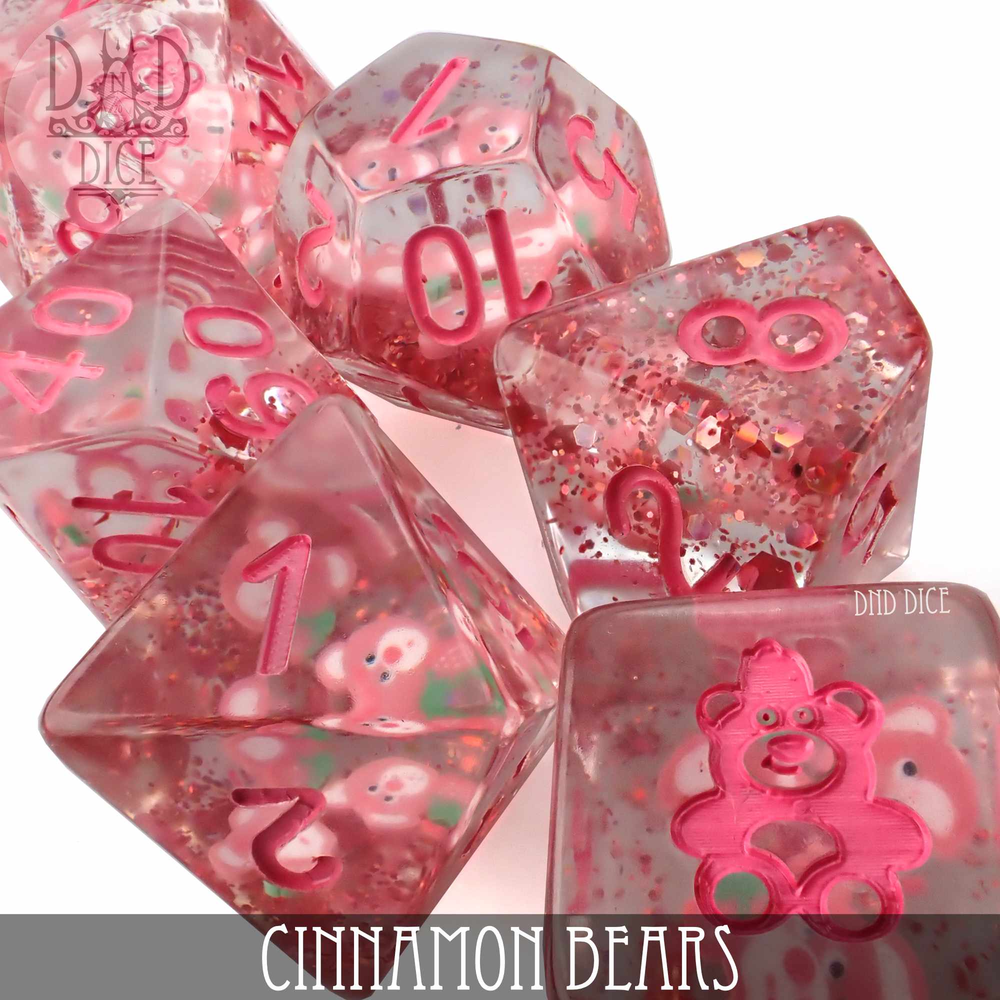 Cinnamon Bears Dice Set - Bards & Cards