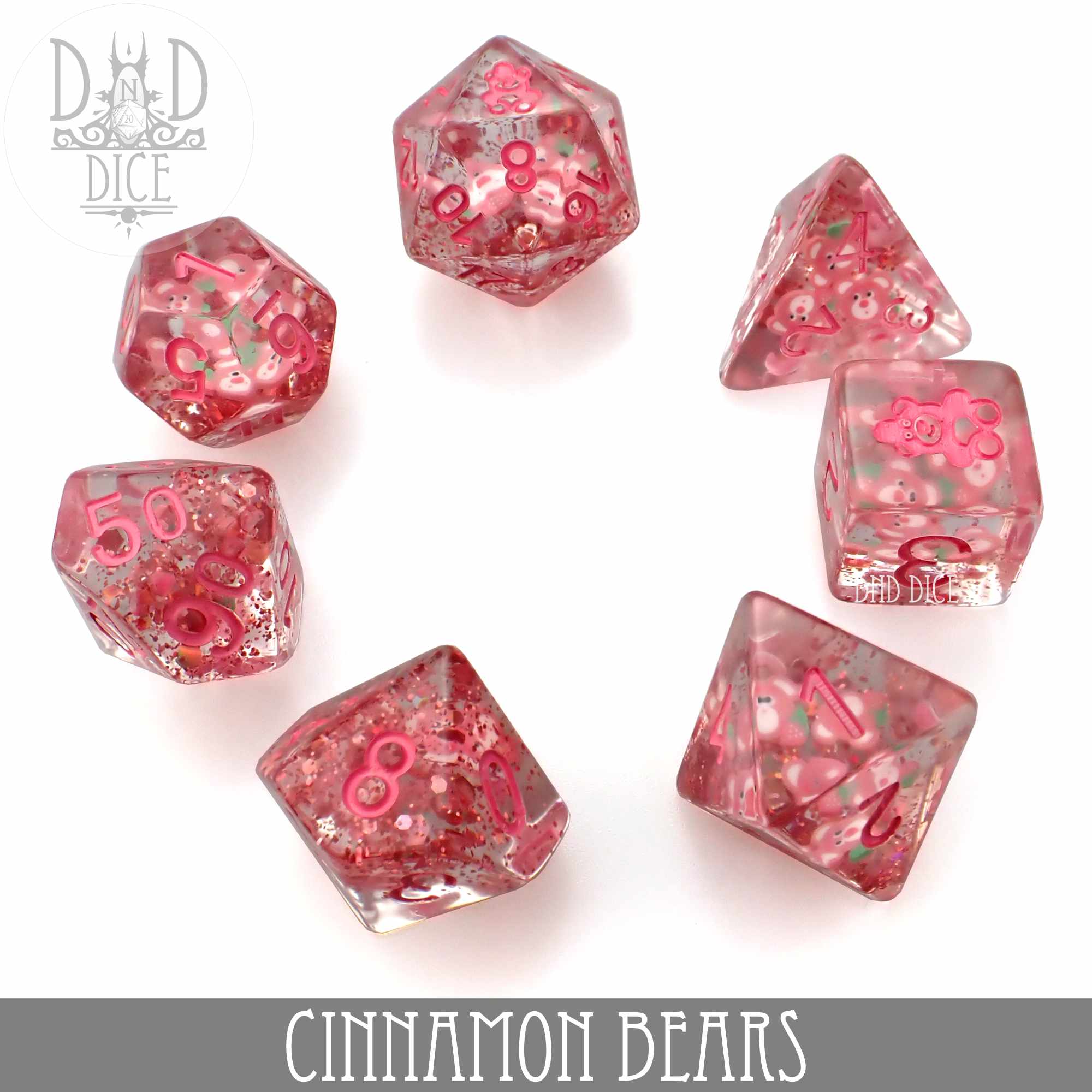 Cinnamon Bears Dice Set - Bards & Cards