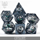 Cityscape Liquid Core Dice Set - Bards & Cards