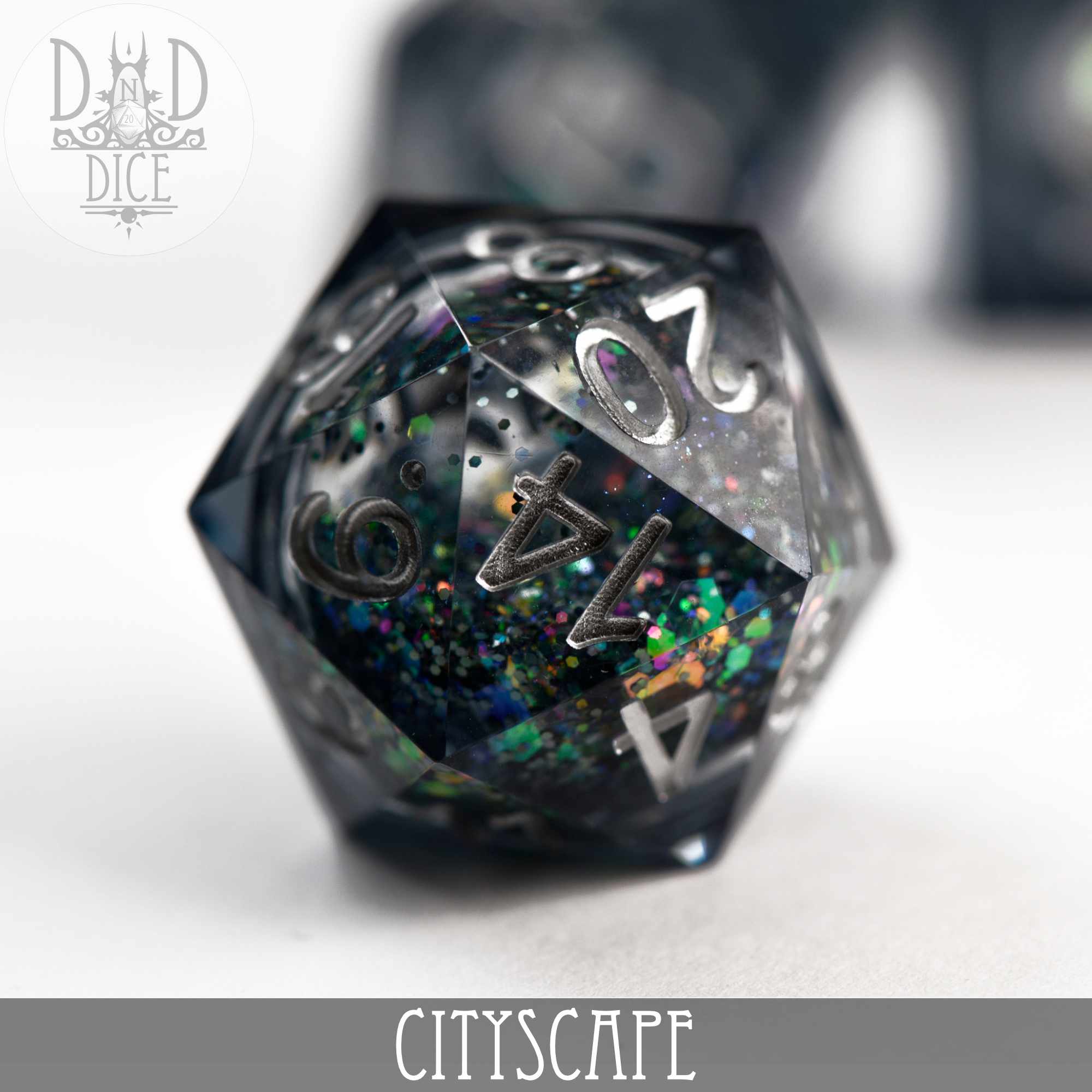 Cityscape Liquid Core Dice Set - Bards & Cards