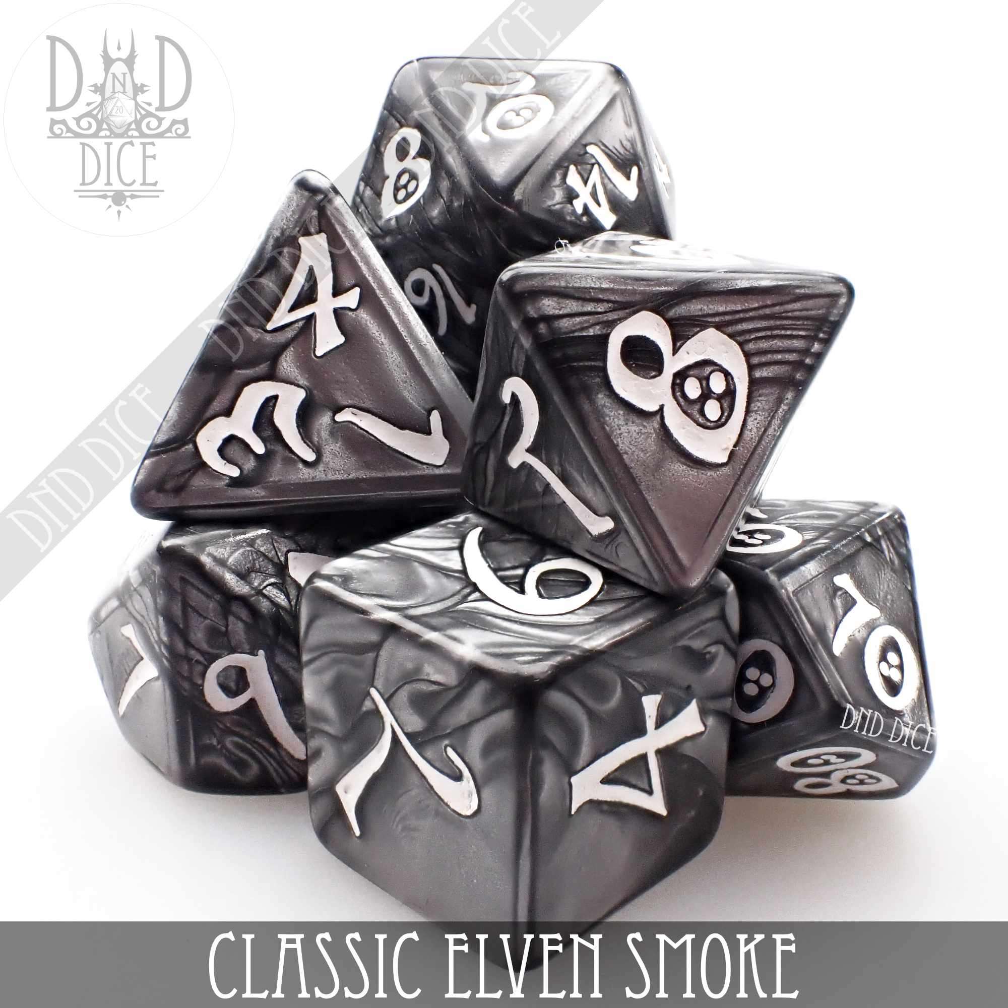 Classic Smoke Dice Set - Bards & Cards