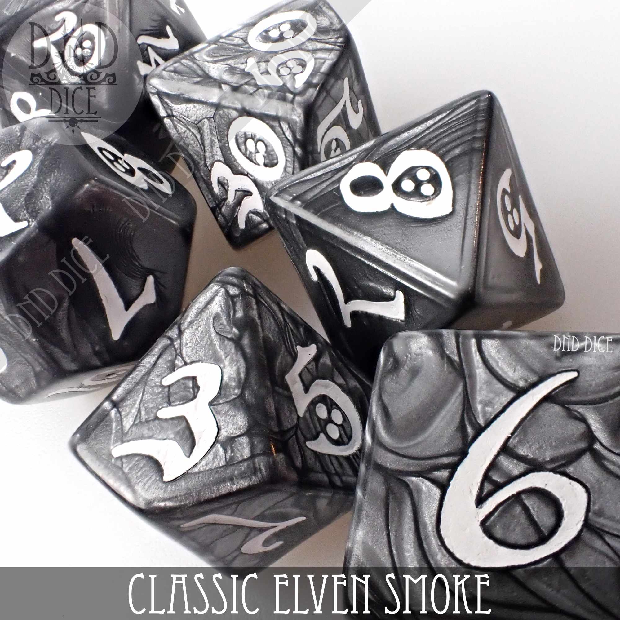 Classic Smoke Dice Set - Bards & Cards