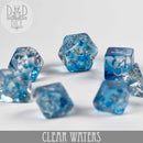 Clear Waters Dice Set - Bards & Cards