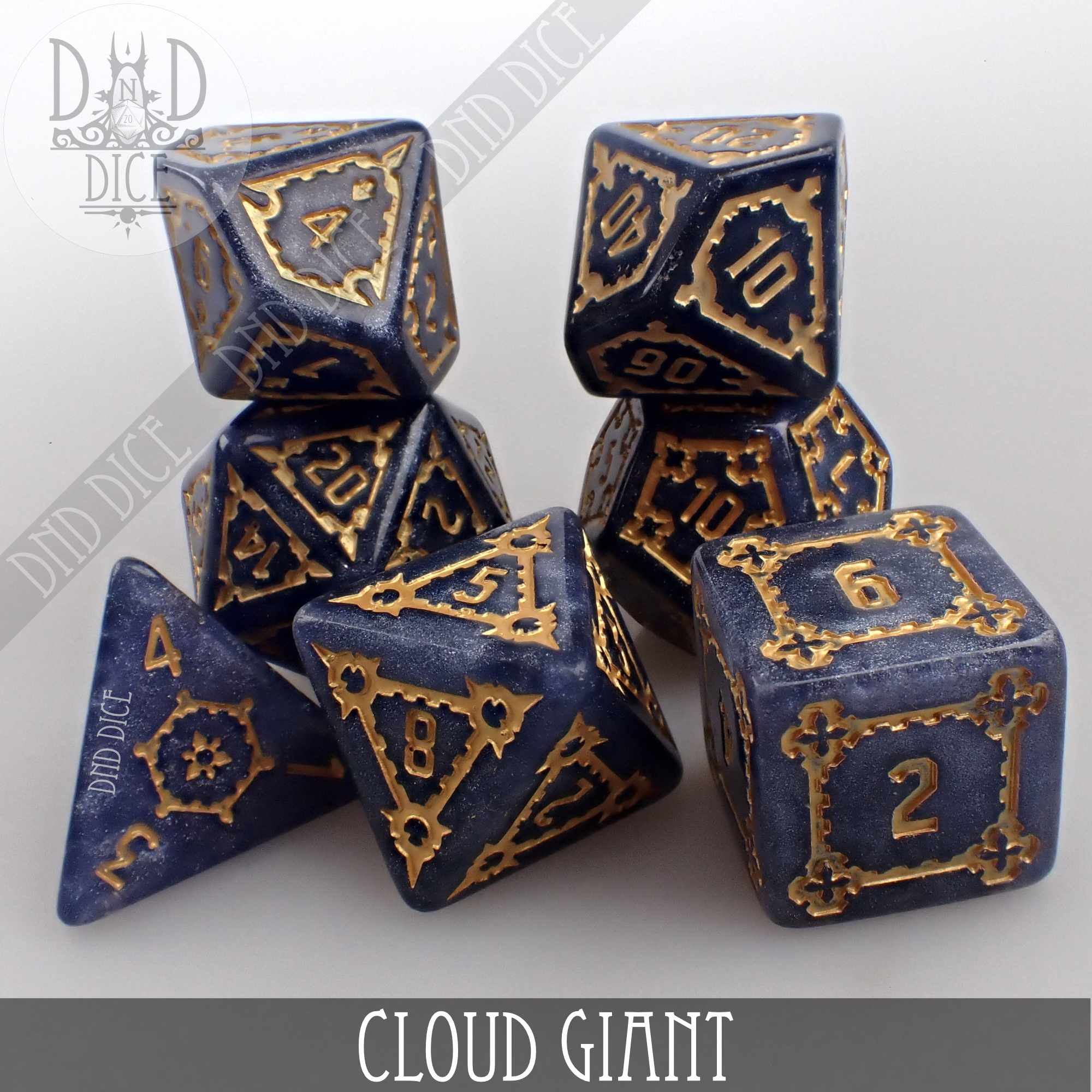 Cloud Giant Dice Set (Oversize) - Bards & Cards