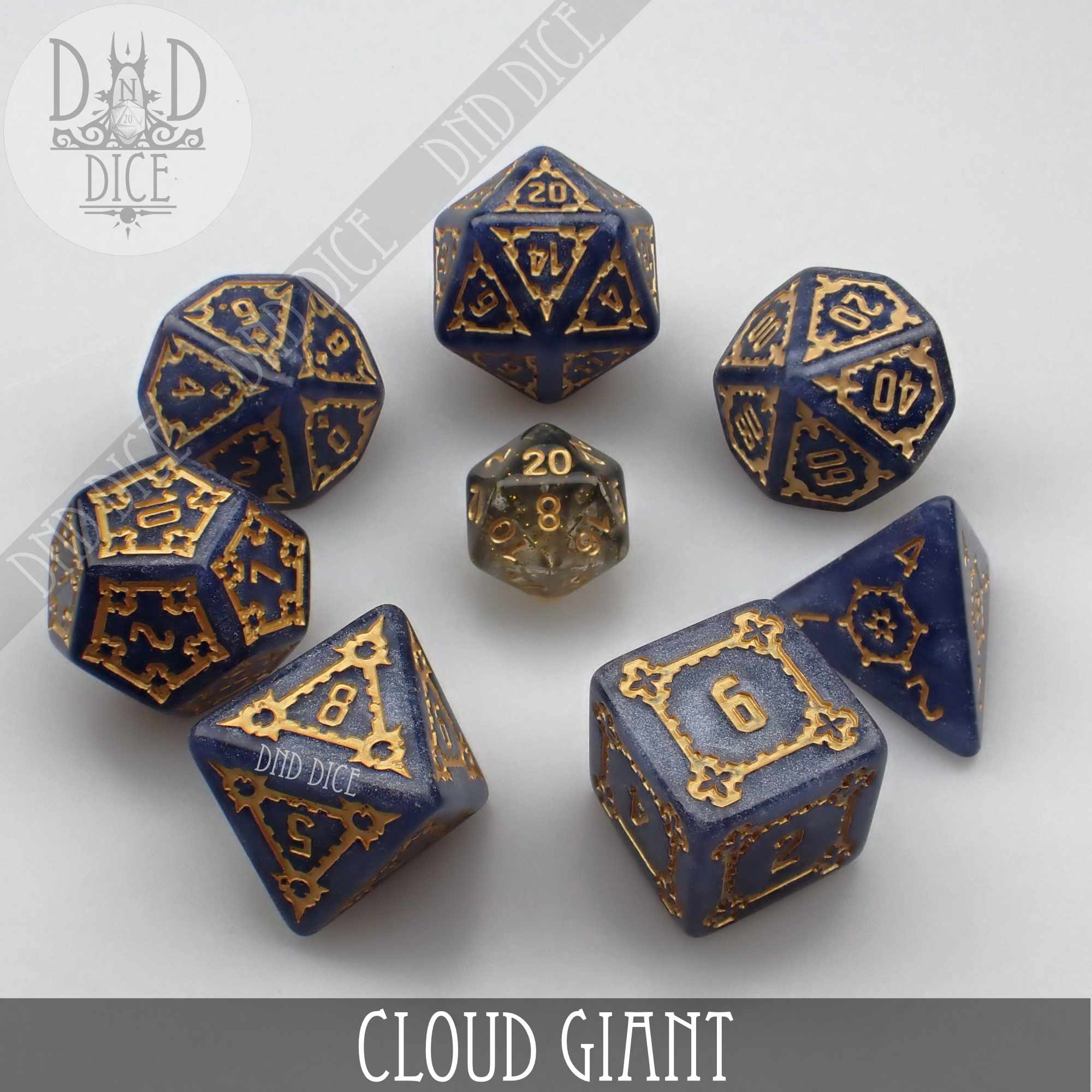 Cloud Giant Dice Set (Oversize) - Bards & Cards