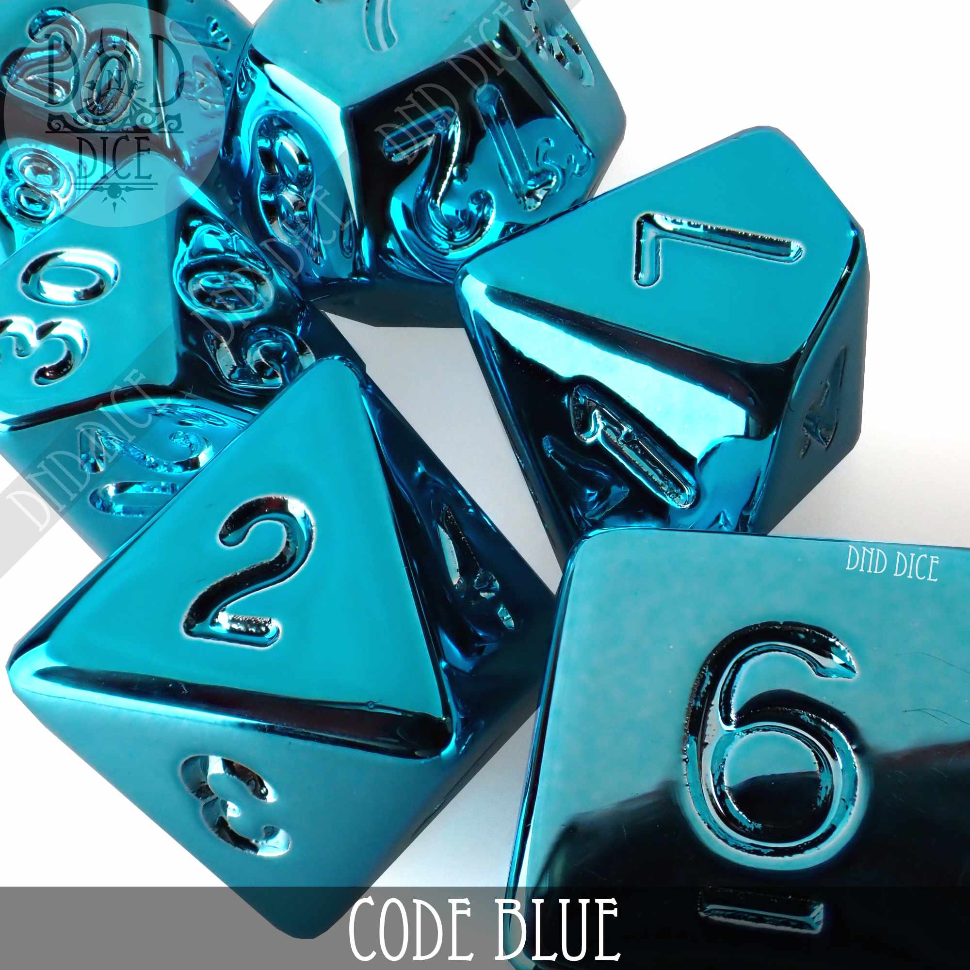 Code Blue Dice Set - Bards & Cards