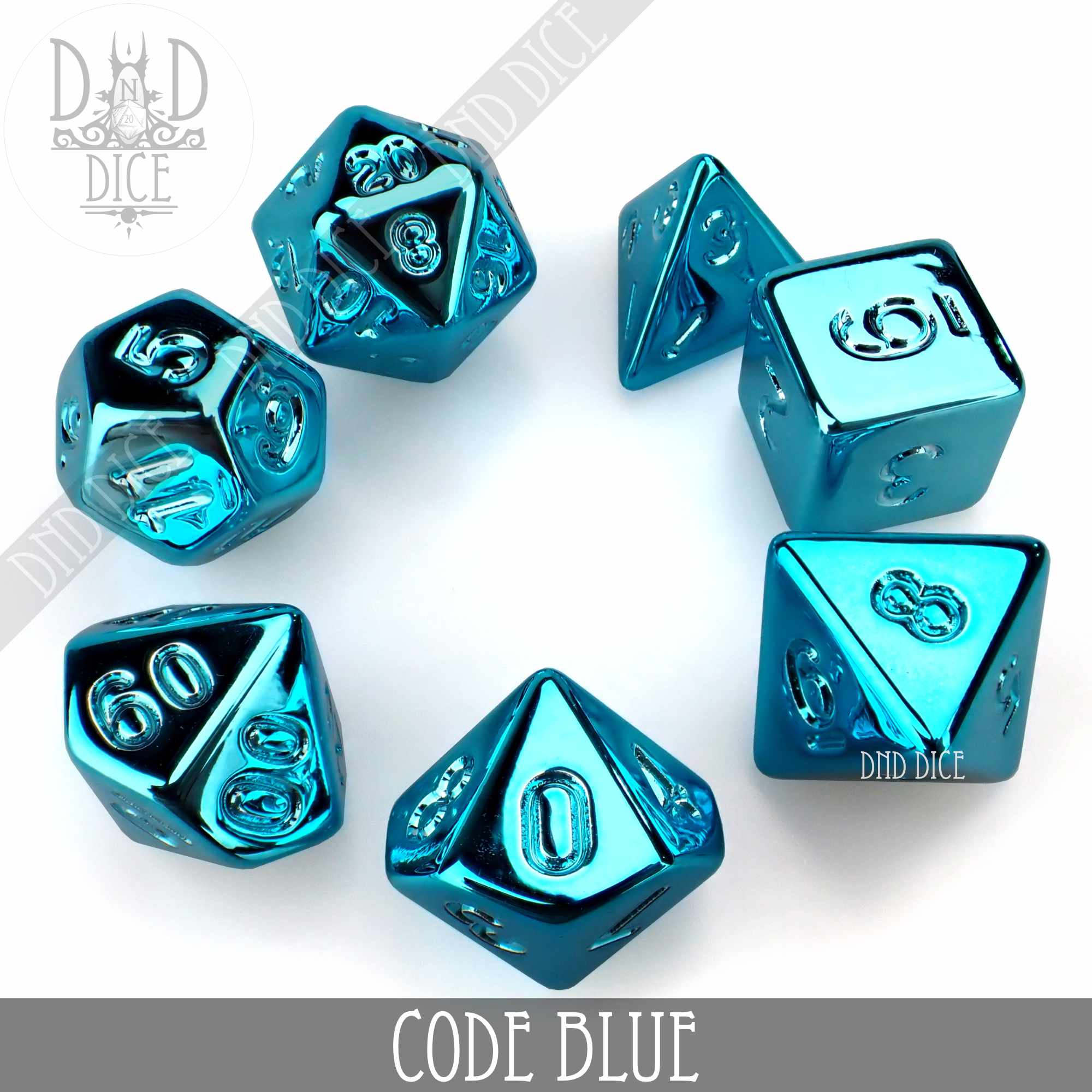 Code Blue Dice Set - Bards & Cards