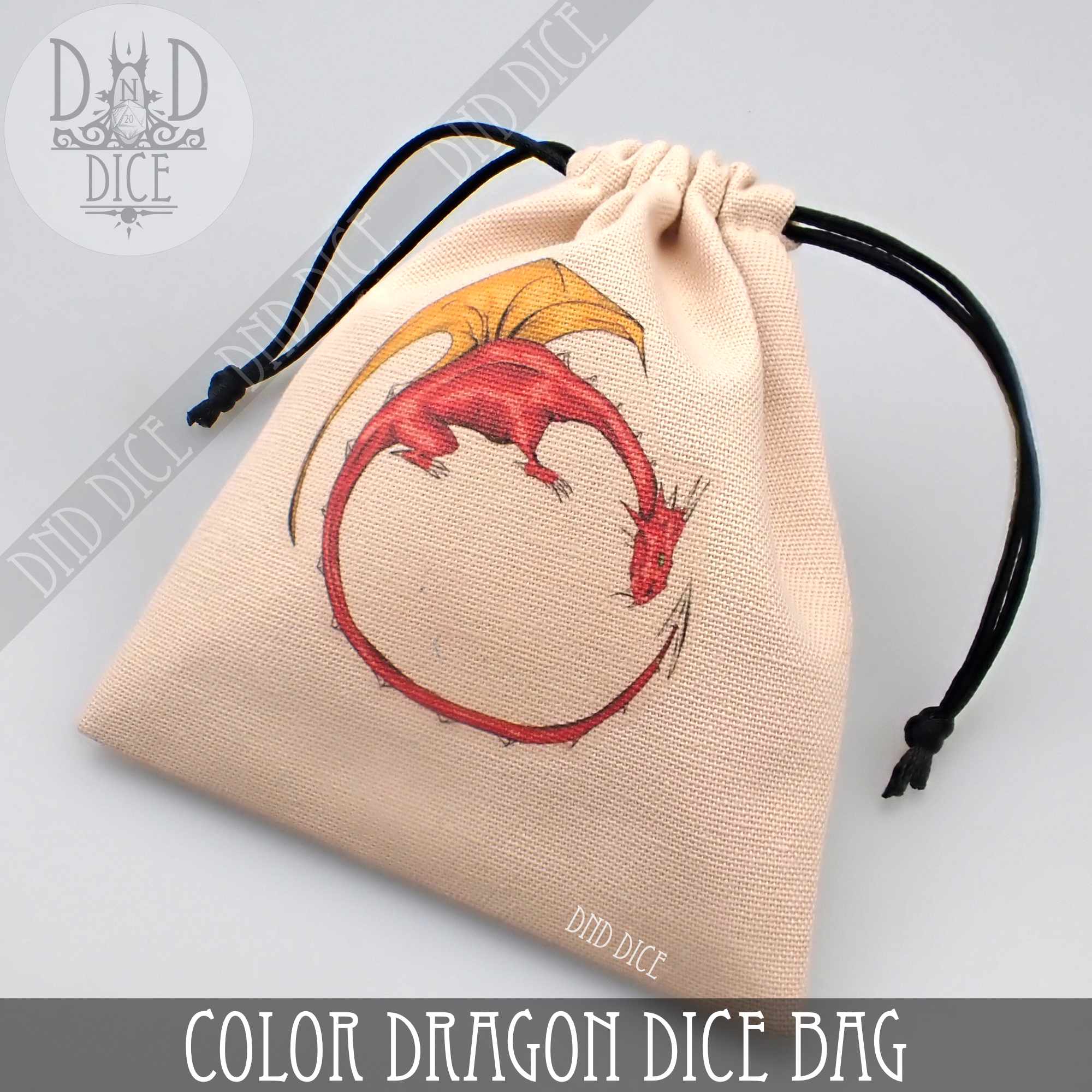 Color Dragon Dice Bag - Bards & Cards