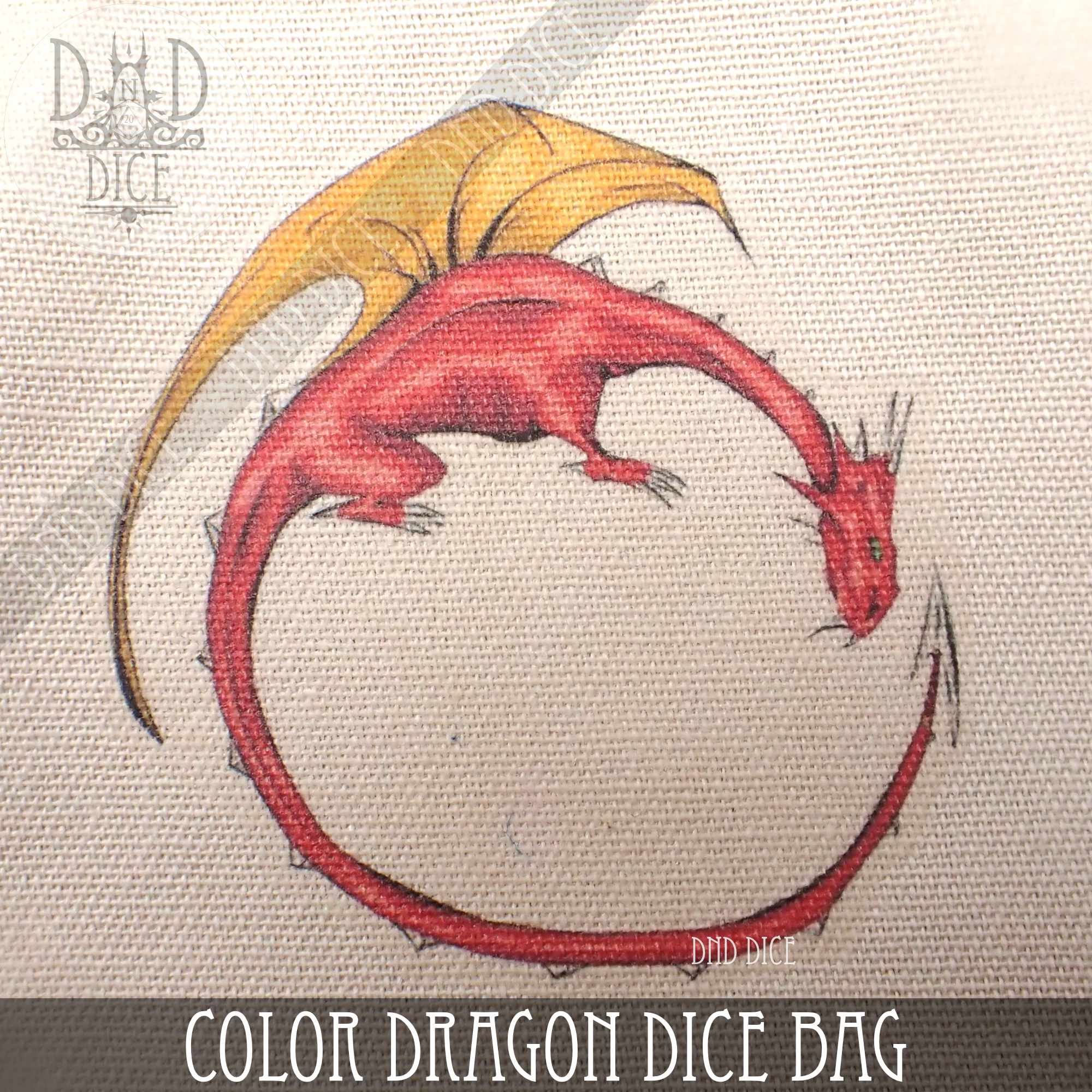 Color Dragon Dice Bag - Bards & Cards