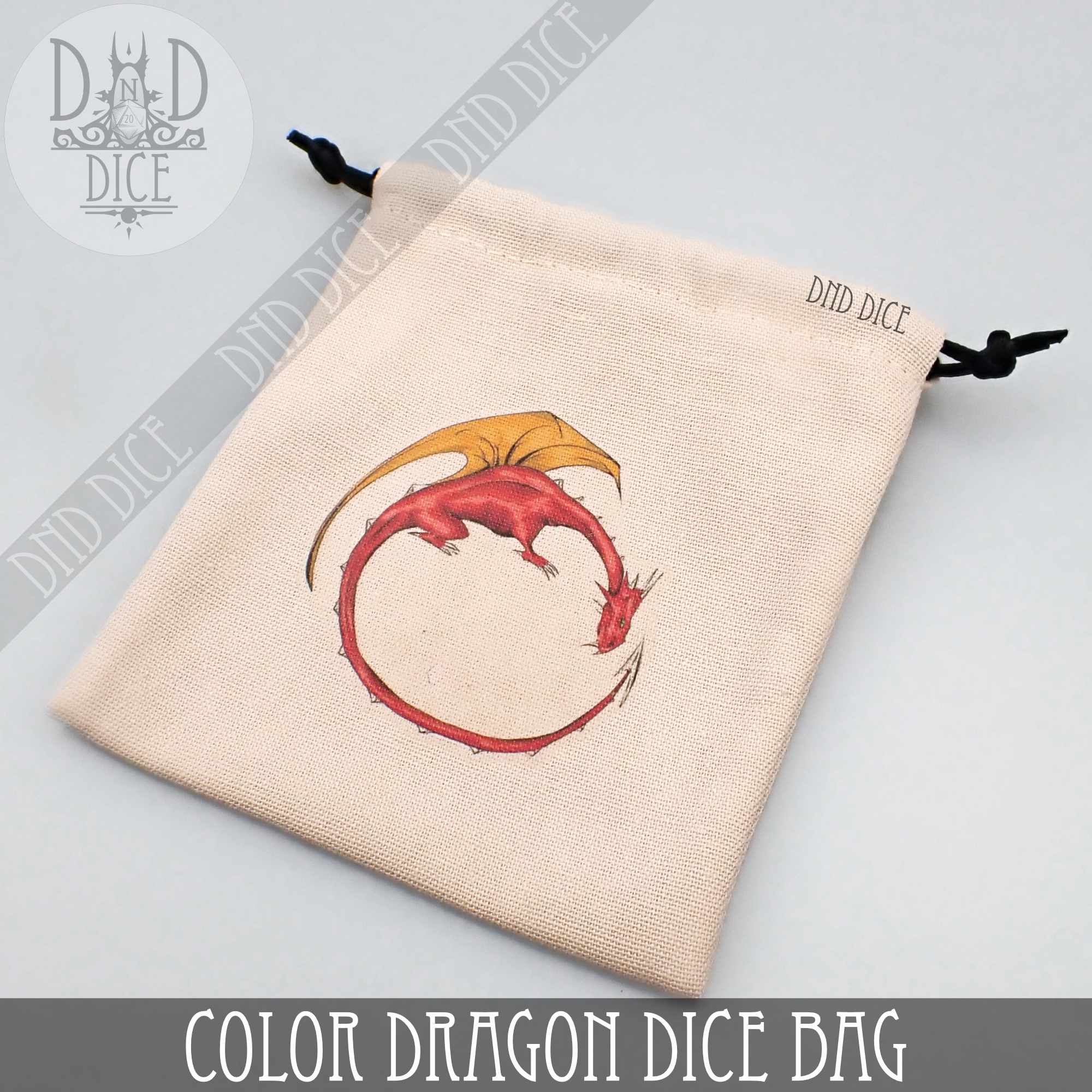 Color Dragon Dice Bag - Bards & Cards