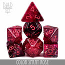 Color Spray Rose Dice Set - Bards & Cards