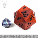 Controlled Burn Wood 50mm D20 (Gift Box) - Bards & Cards