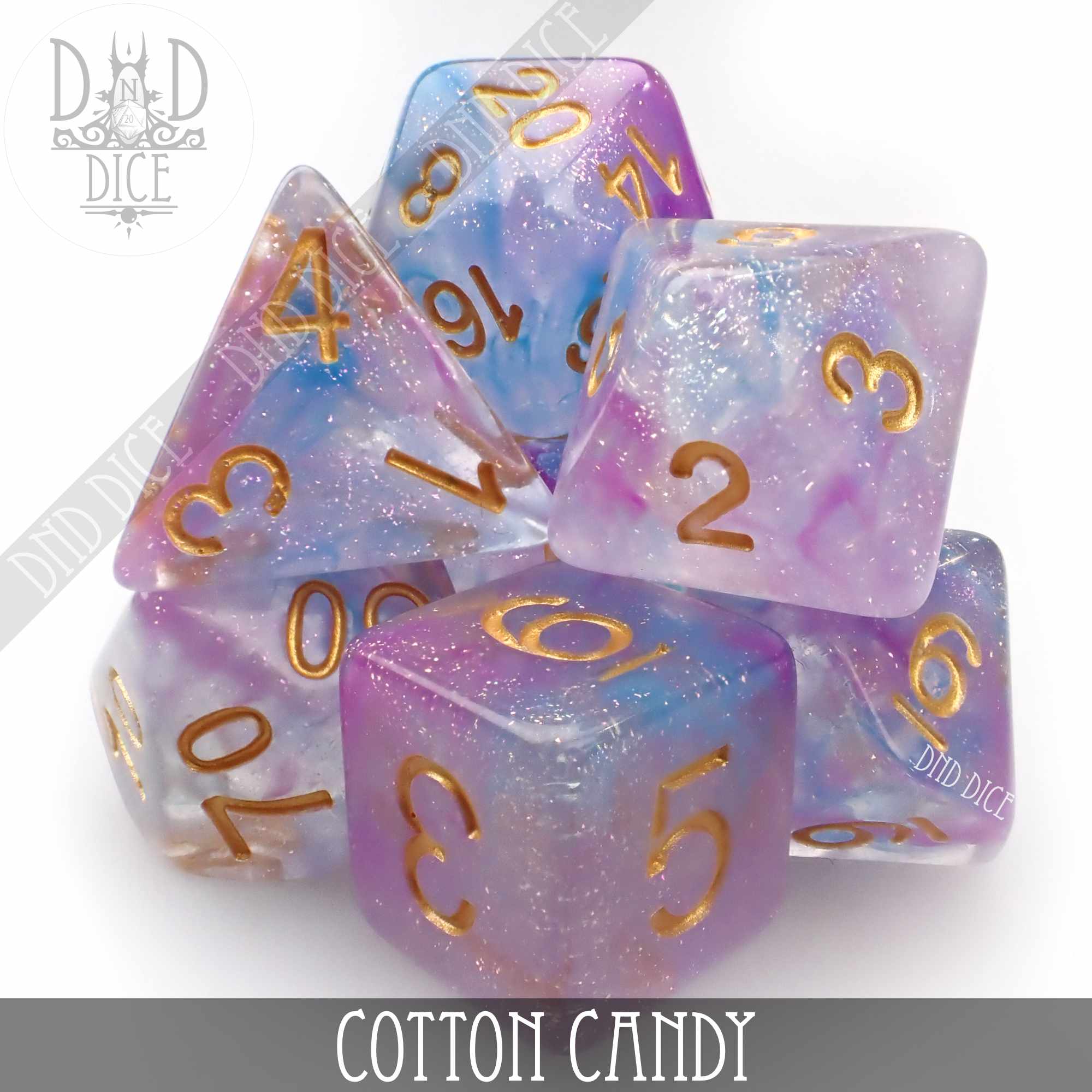 Cotton Candy Dice Set - Bards & Cards