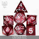 Crimson Rite Liquid Core Dice Set - Bards & Cards