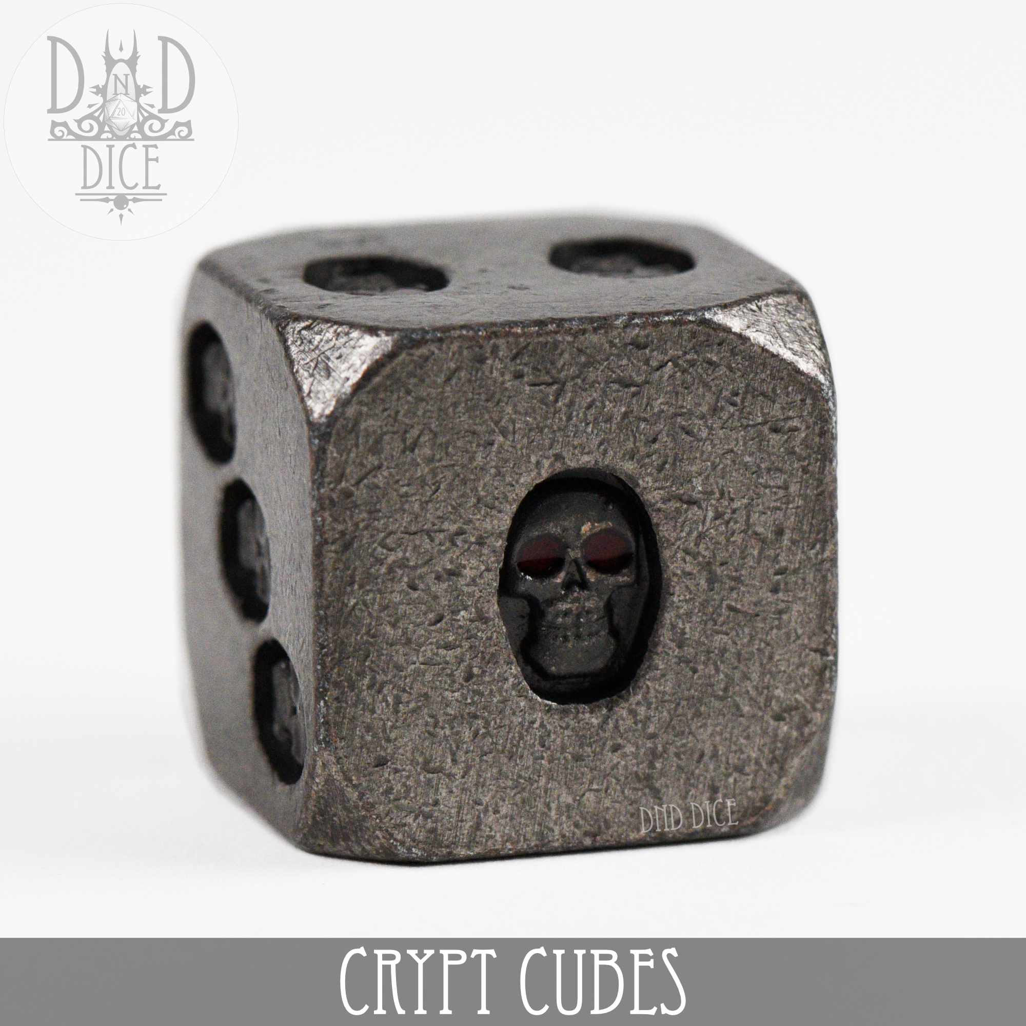 Crypt Cubes 6D6 Metal Dice Set - Bards & Cards