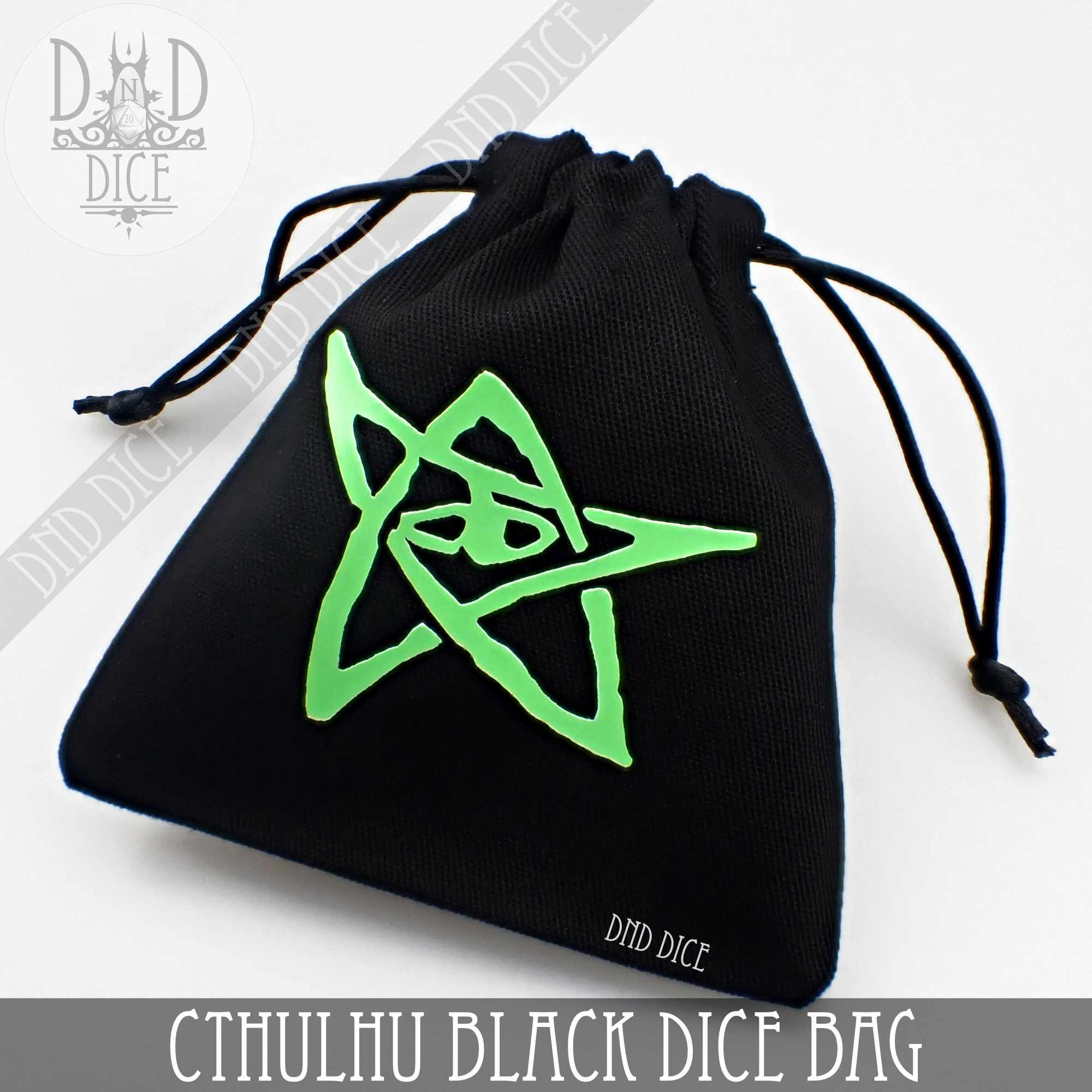 Call of Cthulhu BLACK Dice Bag - Bards & Cards