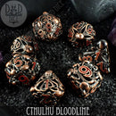 Cthulhu Bloodline Metal Dice Set (Gift Box) - Bards & Cards