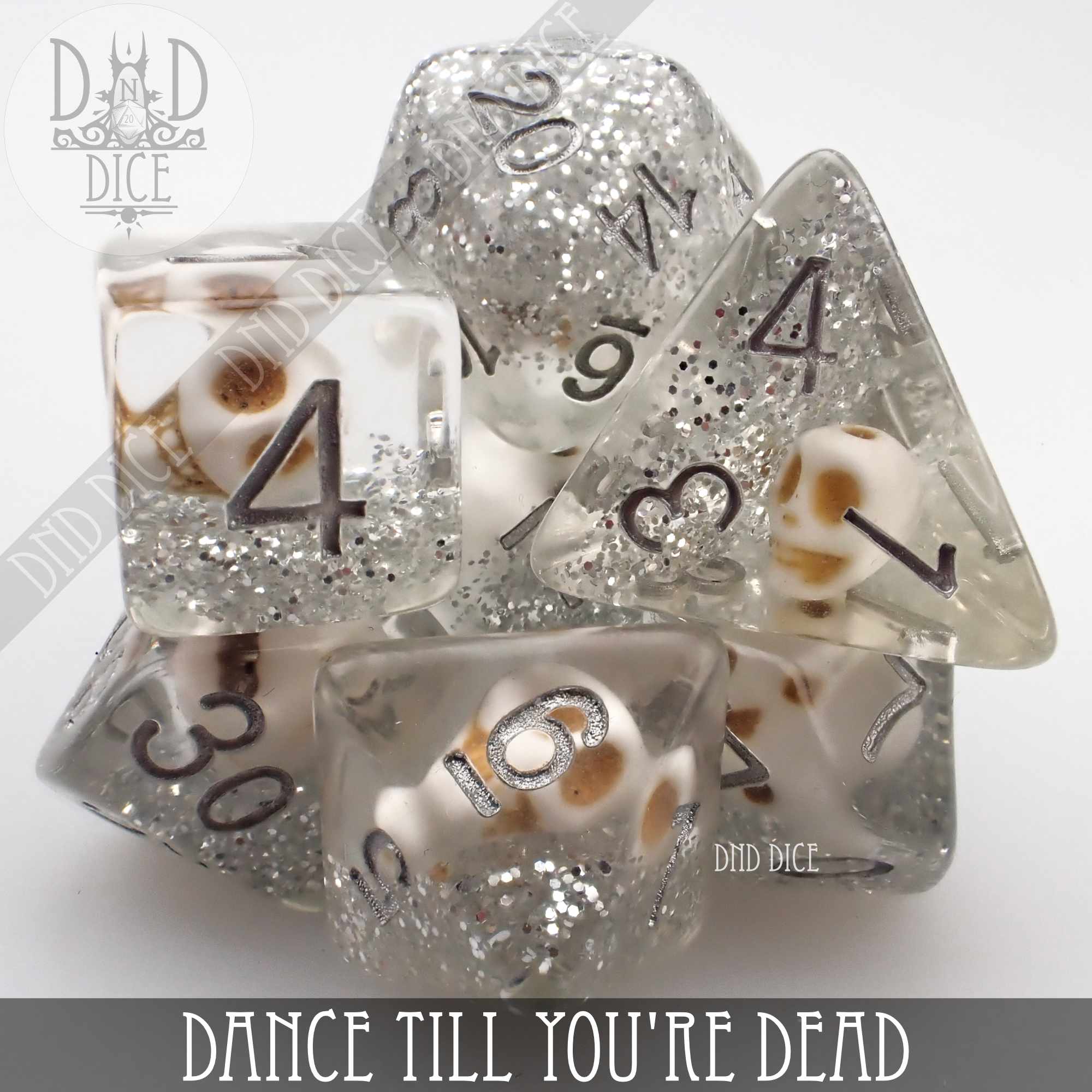 Dance Till You're Dead Dice Set - Bards & Cards