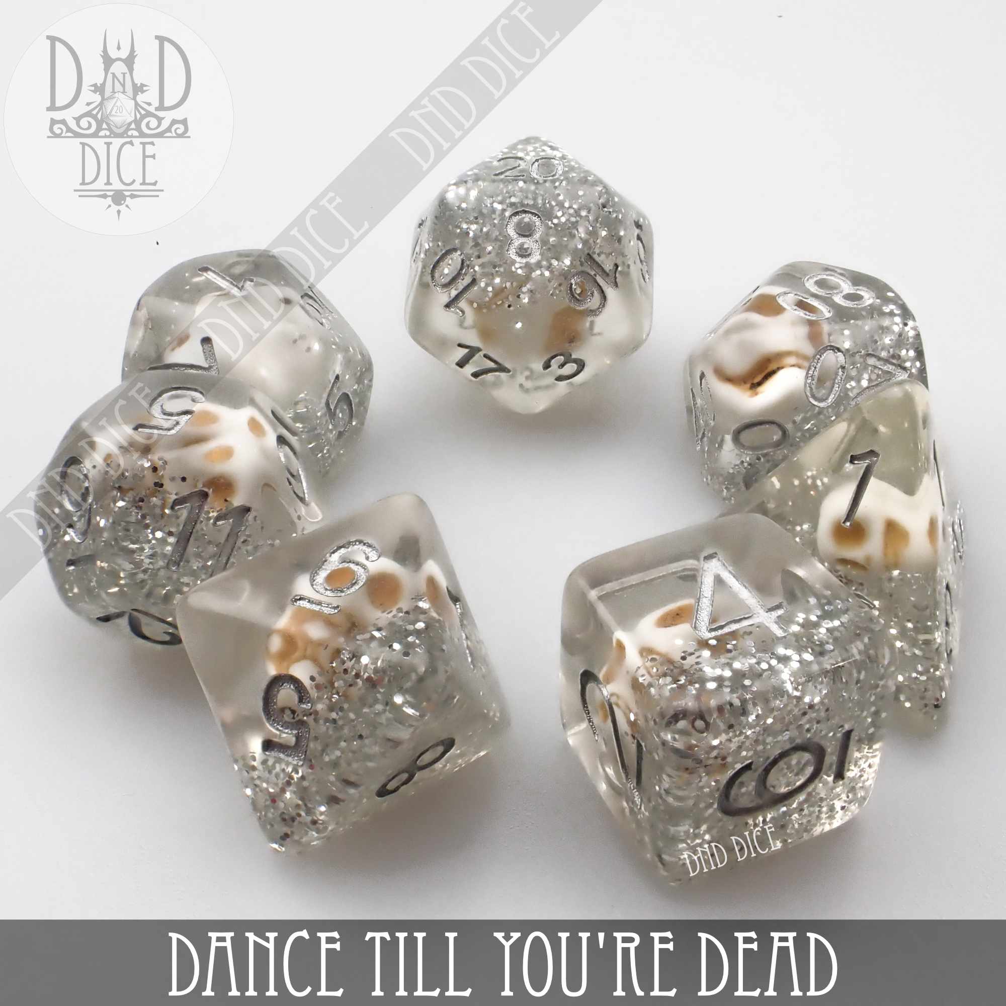 Dance Till You're Dead Dice Set - Bards & Cards