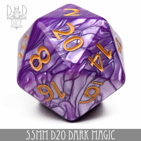 55mm D20 - Dark Magic - Bards & Cards