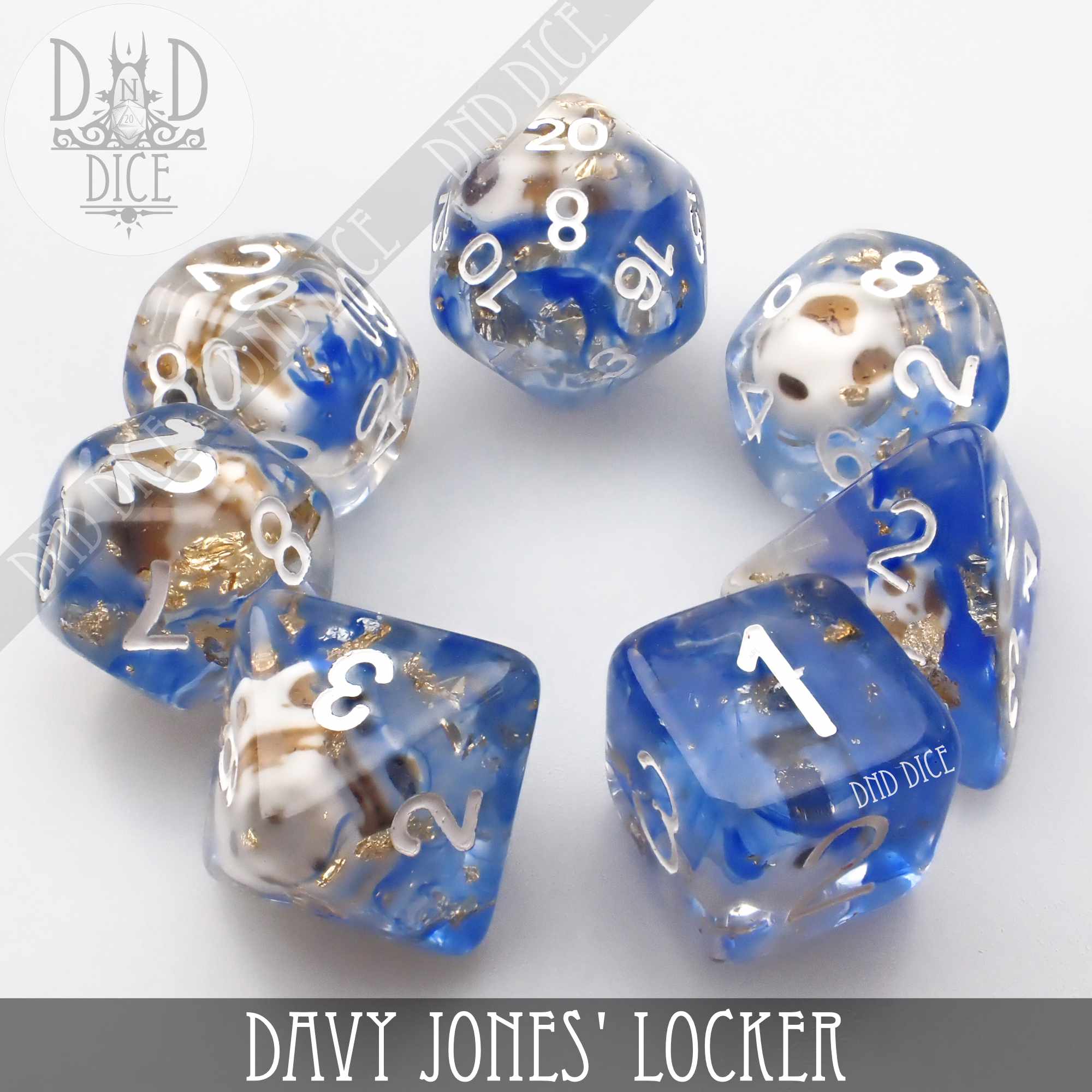 Davy Jones Locker Dice Set - Bards & Cards