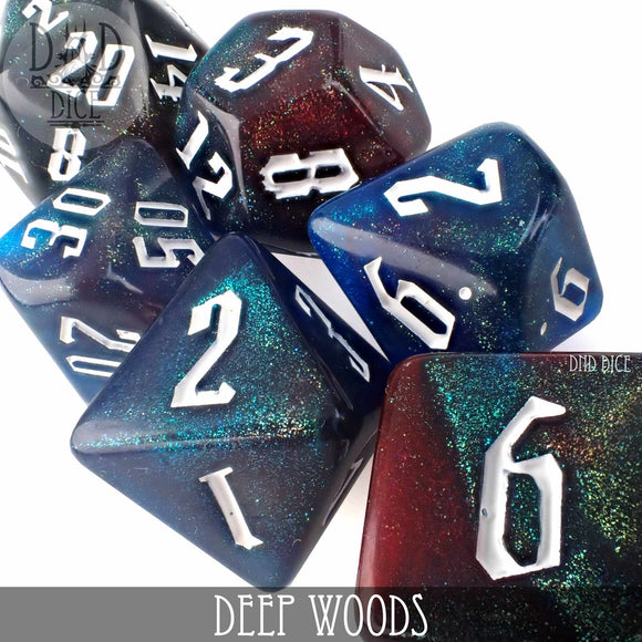 Deep Woods Dice Set - Bards & Cards
