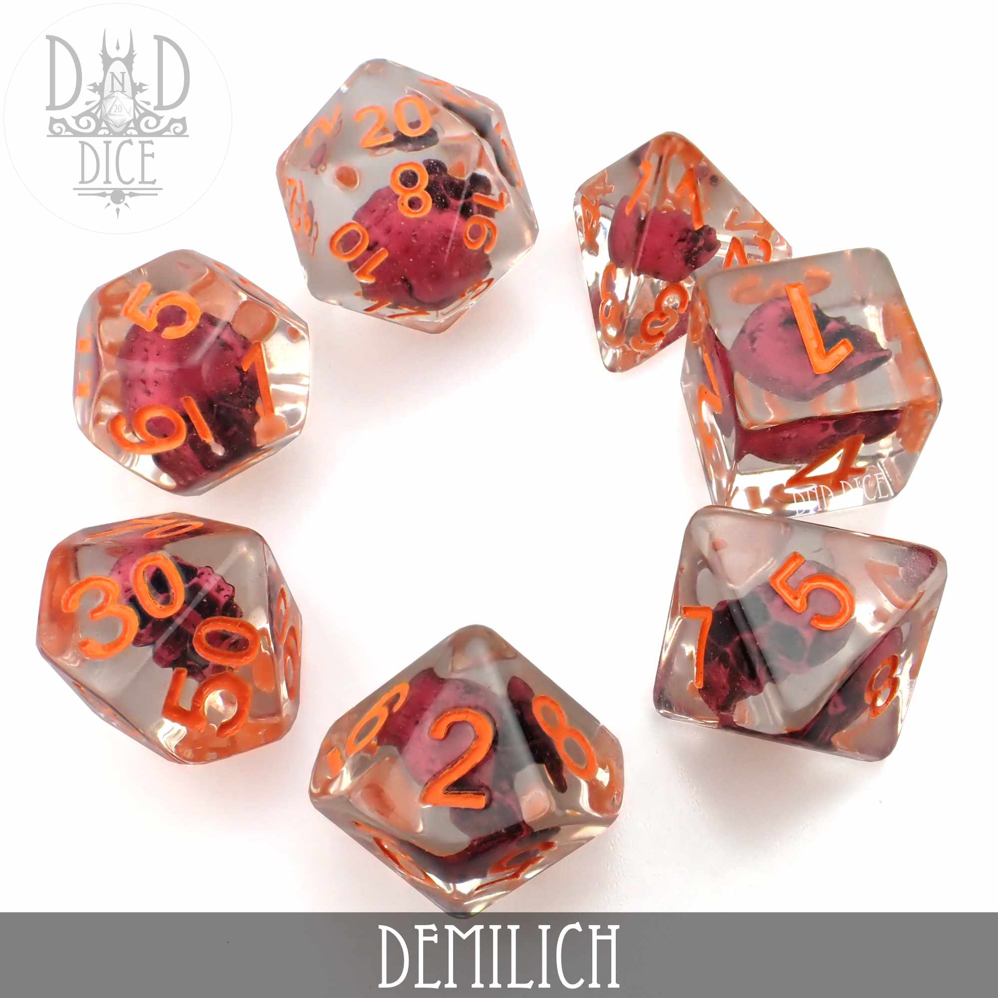 Demilich Dice Set - Bards & Cards