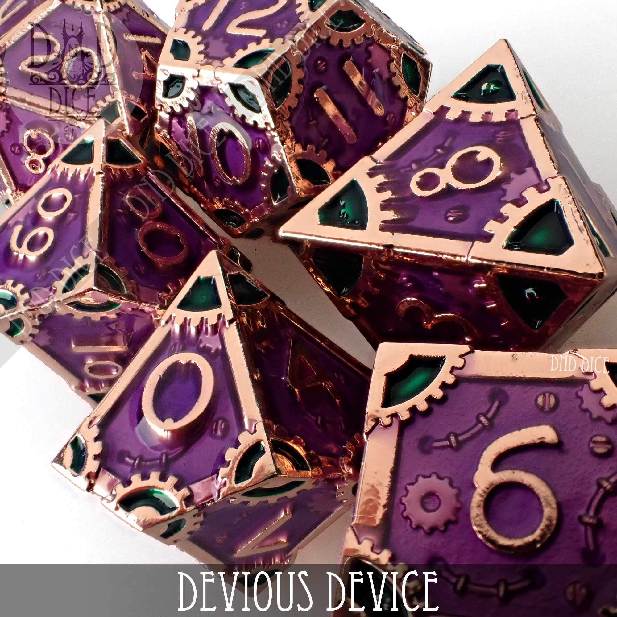 Devious Device Metal Dice Set - Bards & Cards