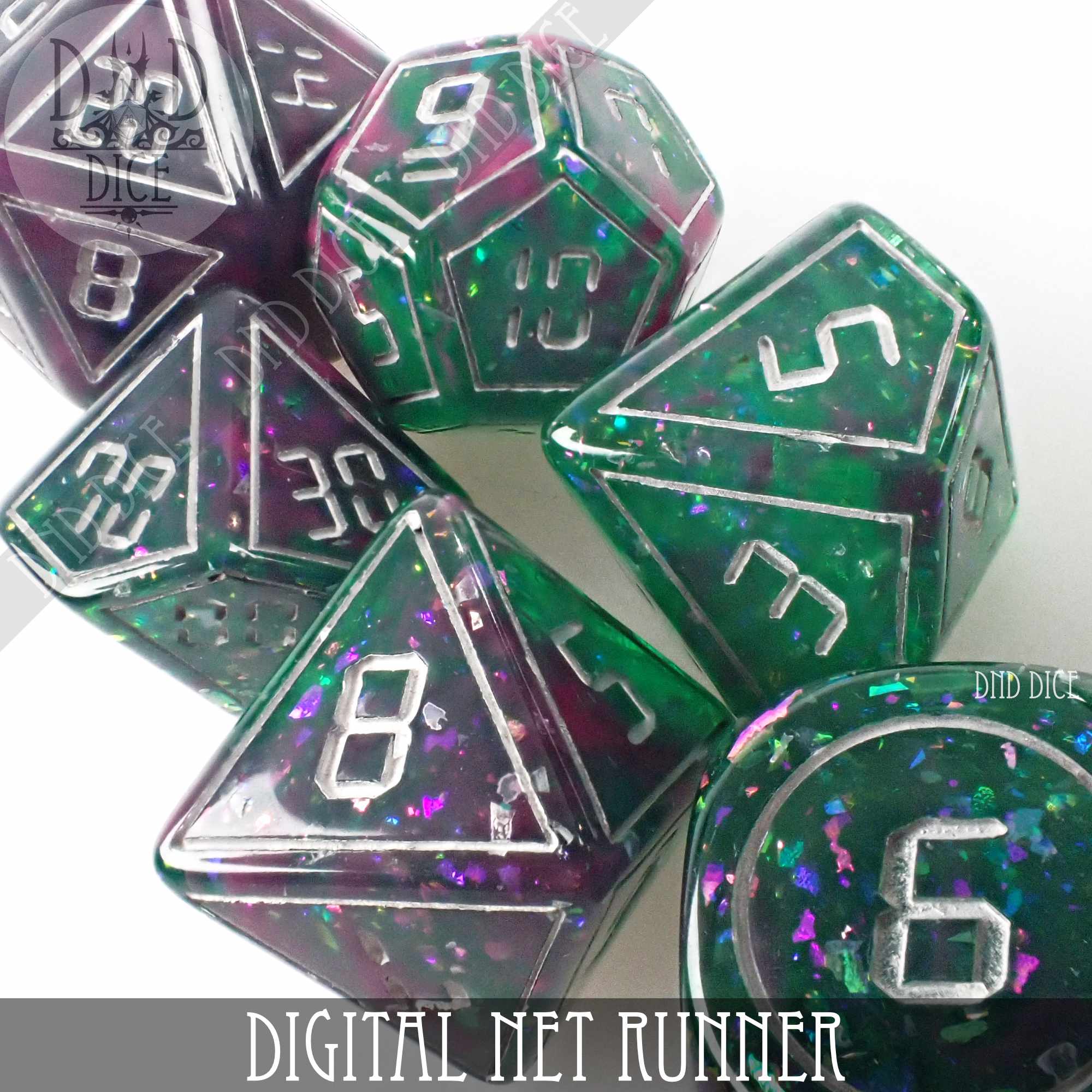 Digital Net Runner Dice Set - Bards & Cards