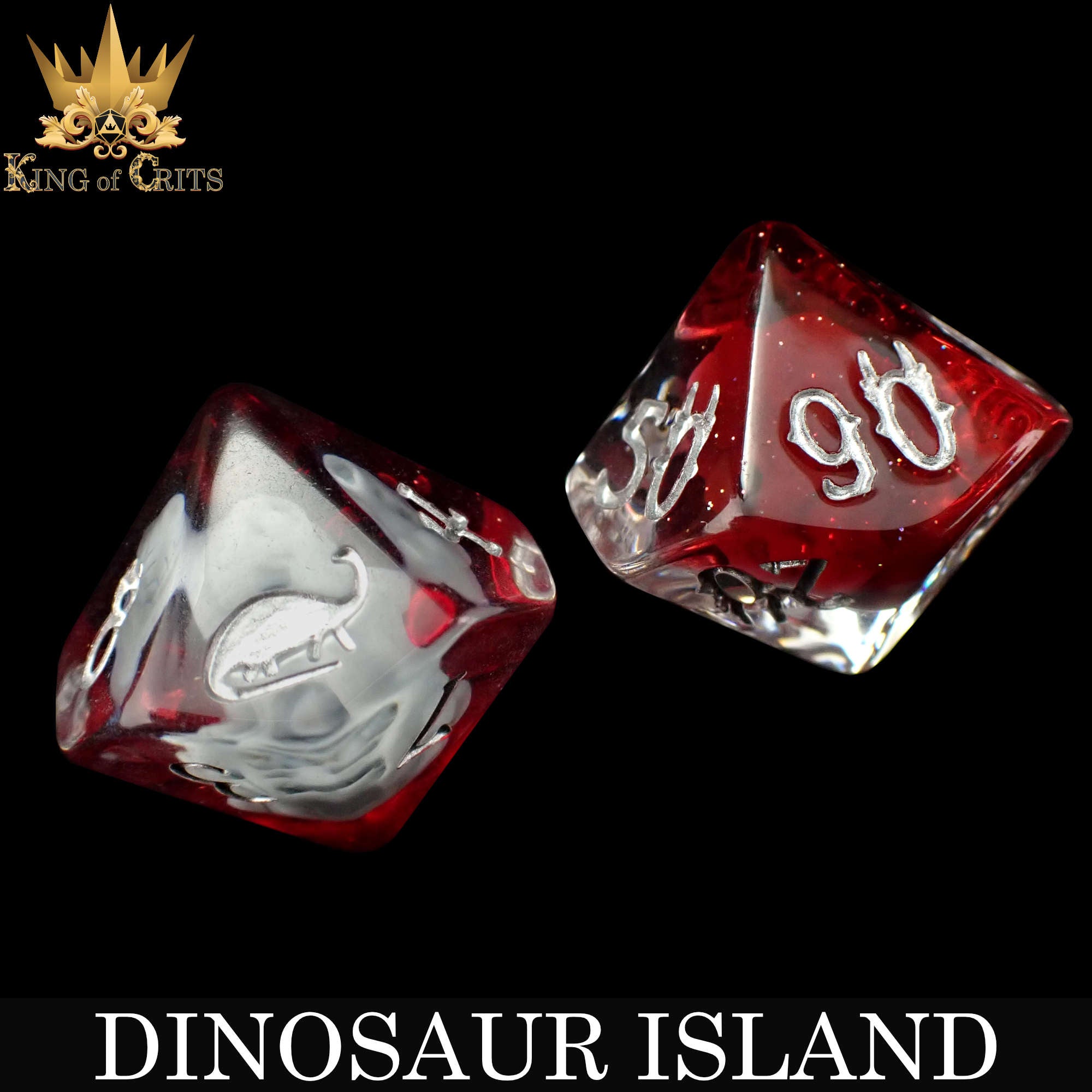 Dinosaur Island 11 Dice Set - Bards & Cards