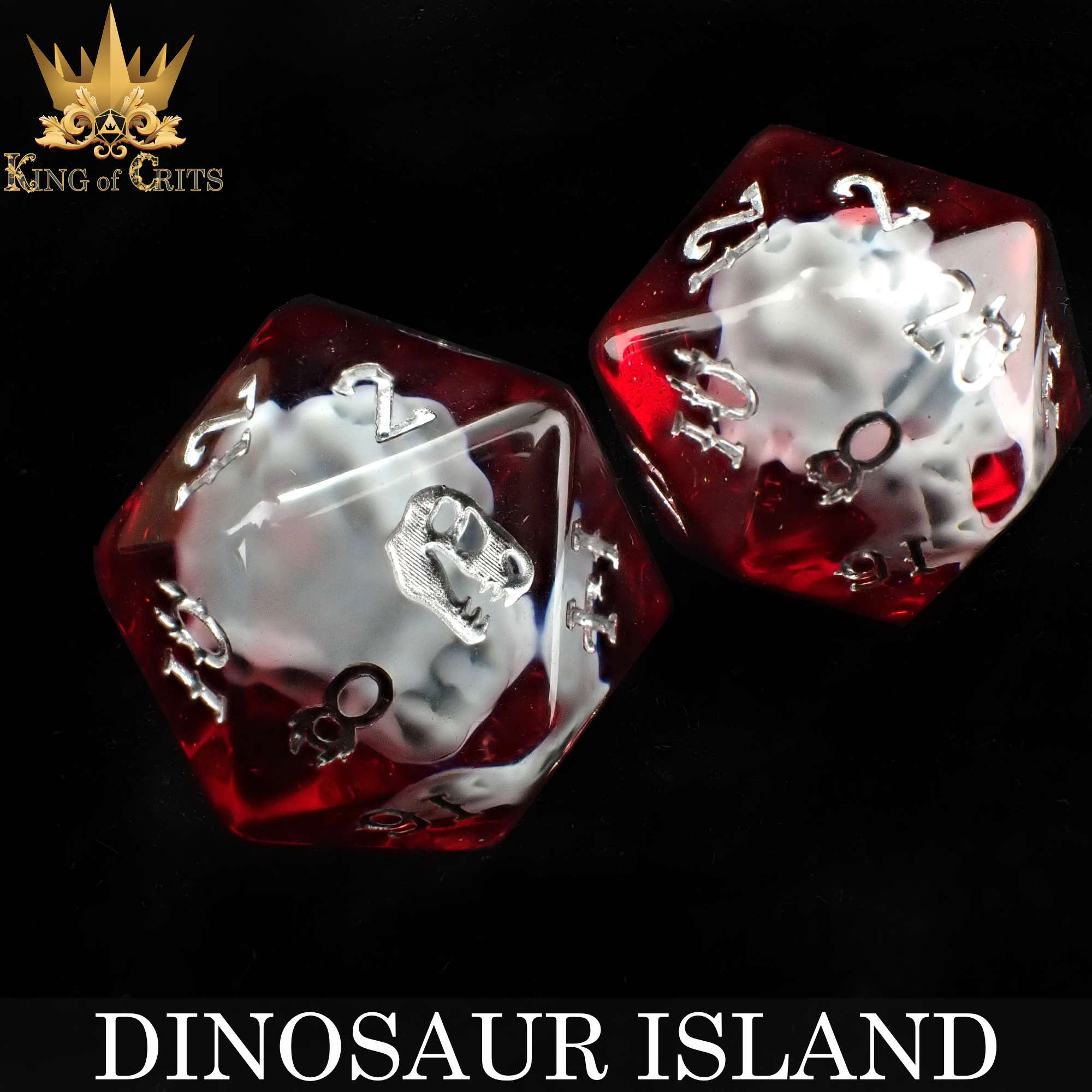 Dinosaur Island 11 Dice Set - Bards & Cards