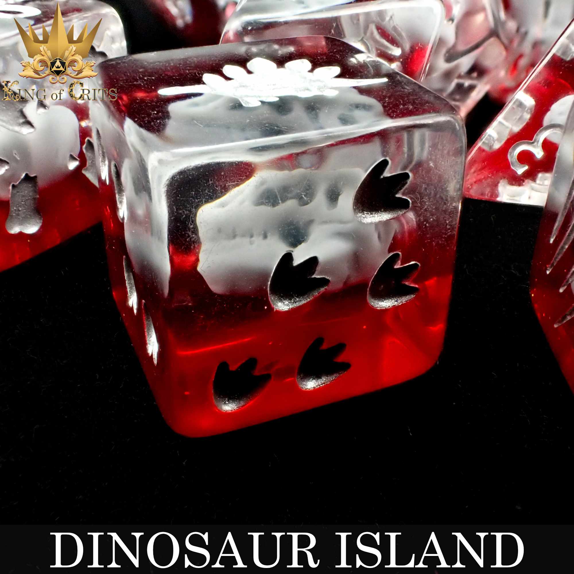 Dinosaur Island 11 Dice Set - Bards & Cards