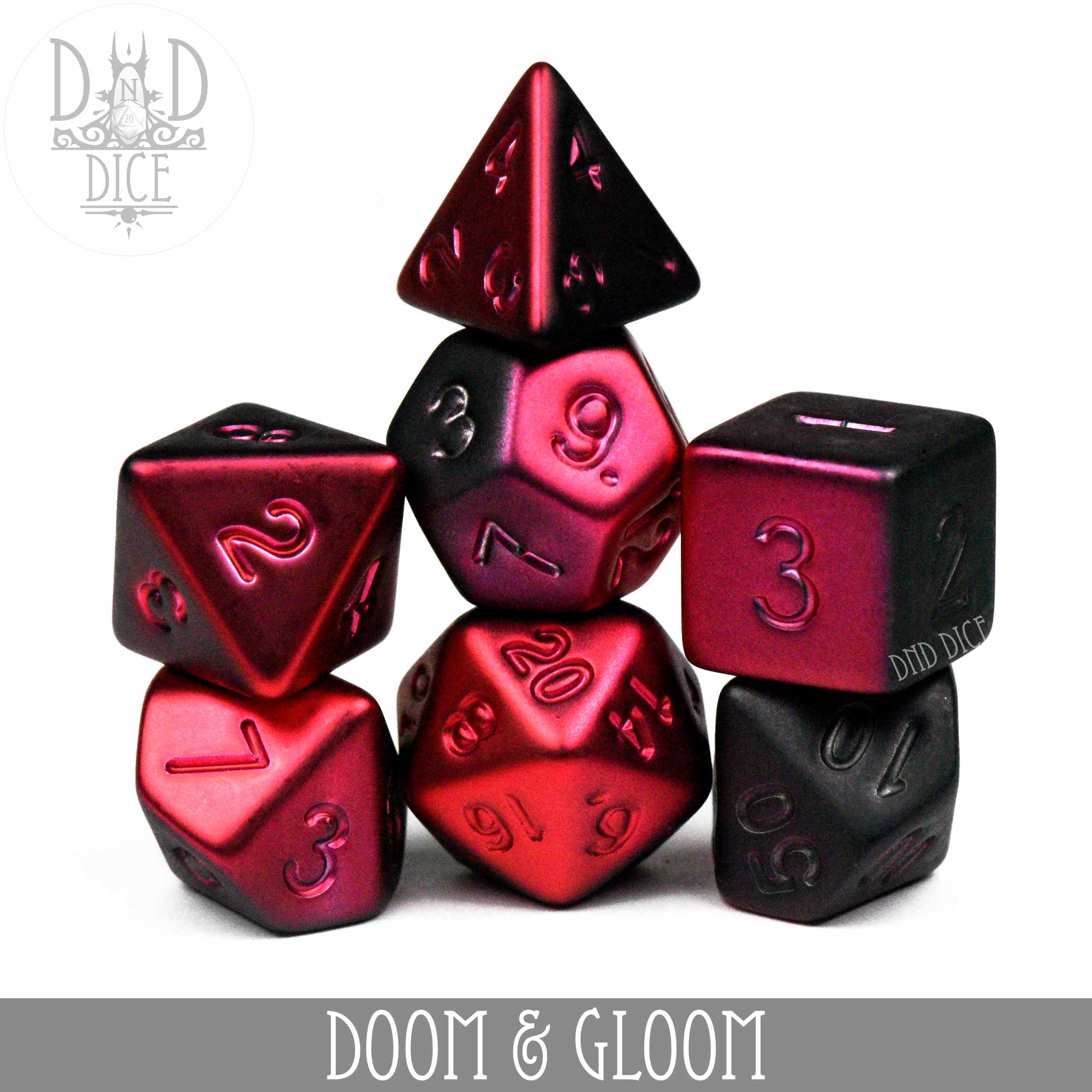 Doom and Gloom Dice Set - Bards & Cards