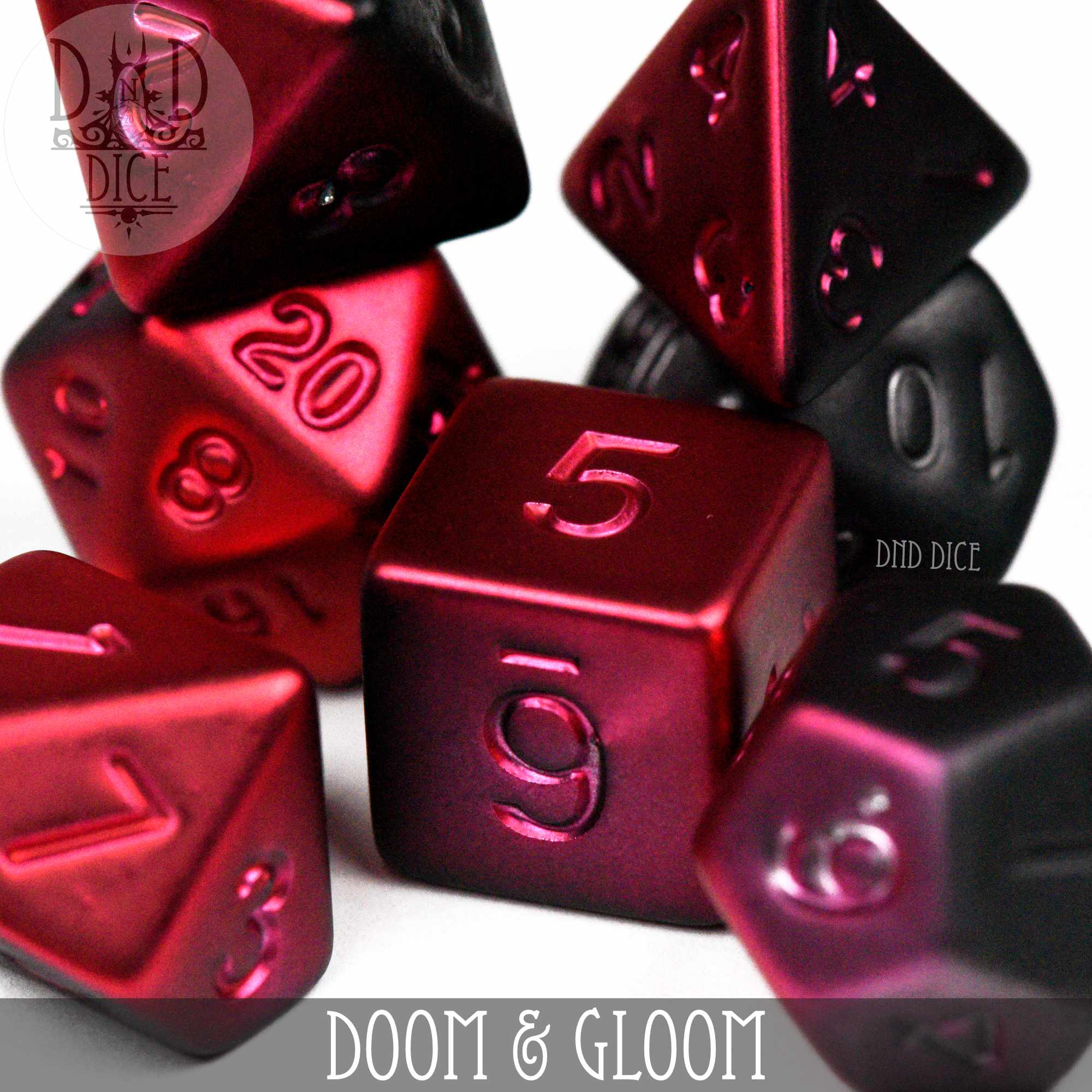 Doom and Gloom Dice Set - Bards & Cards