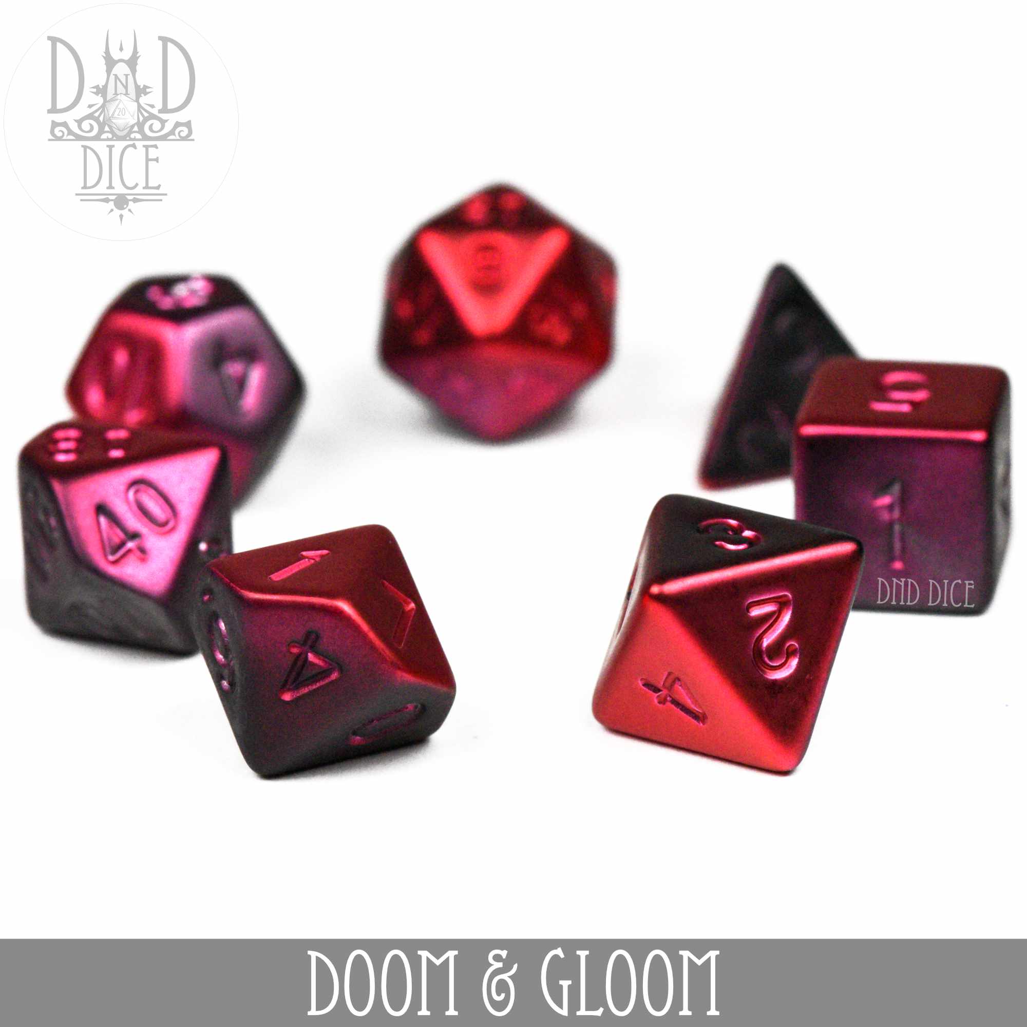 Doom and Gloom Dice Set - Bards & Cards