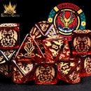 Draconic Descent 11 Dice Set - Bards & Cards