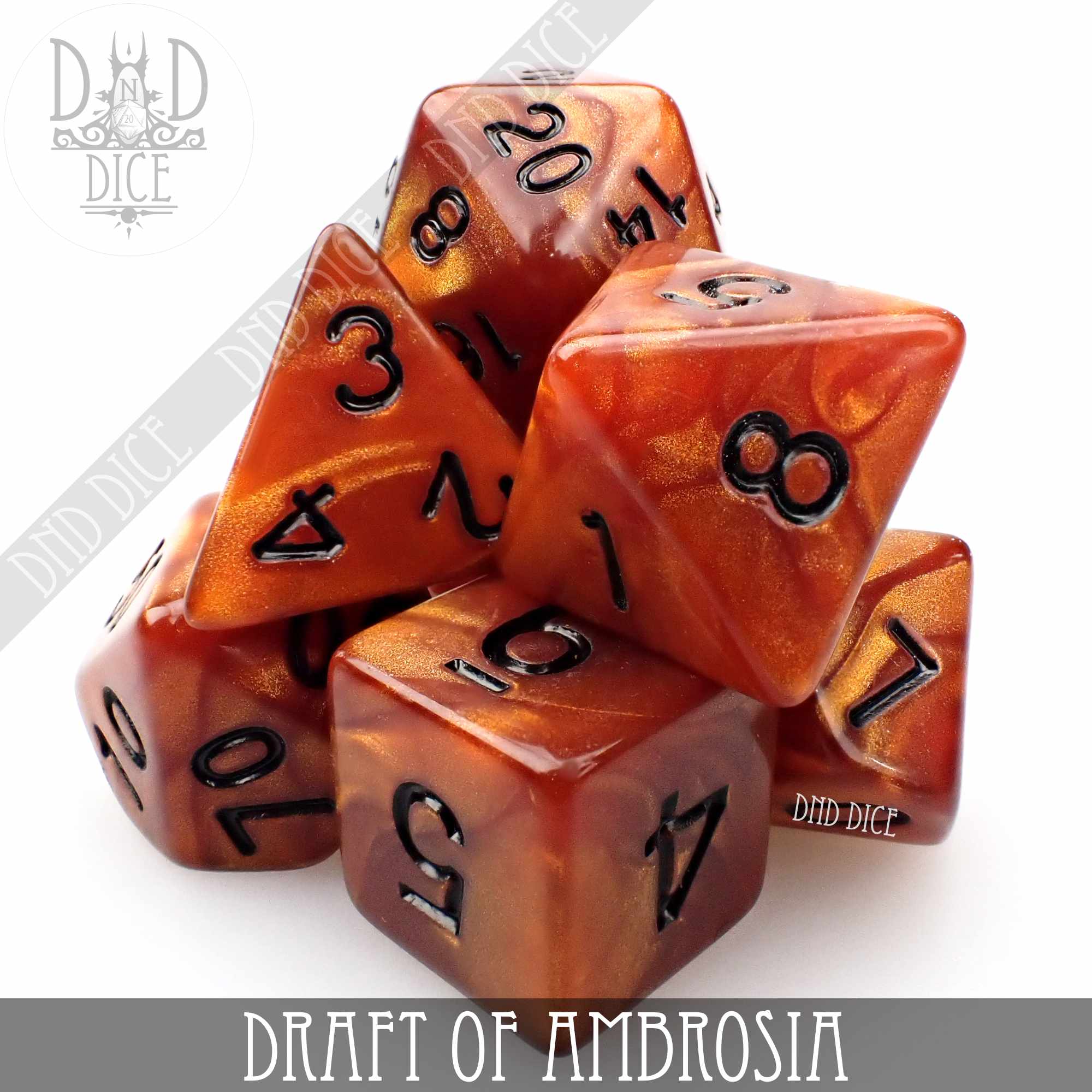 Draft of Ambrosia Dice Set - Bards & Cards