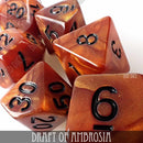 Draft of Ambrosia Dice Set - Bards & Cards