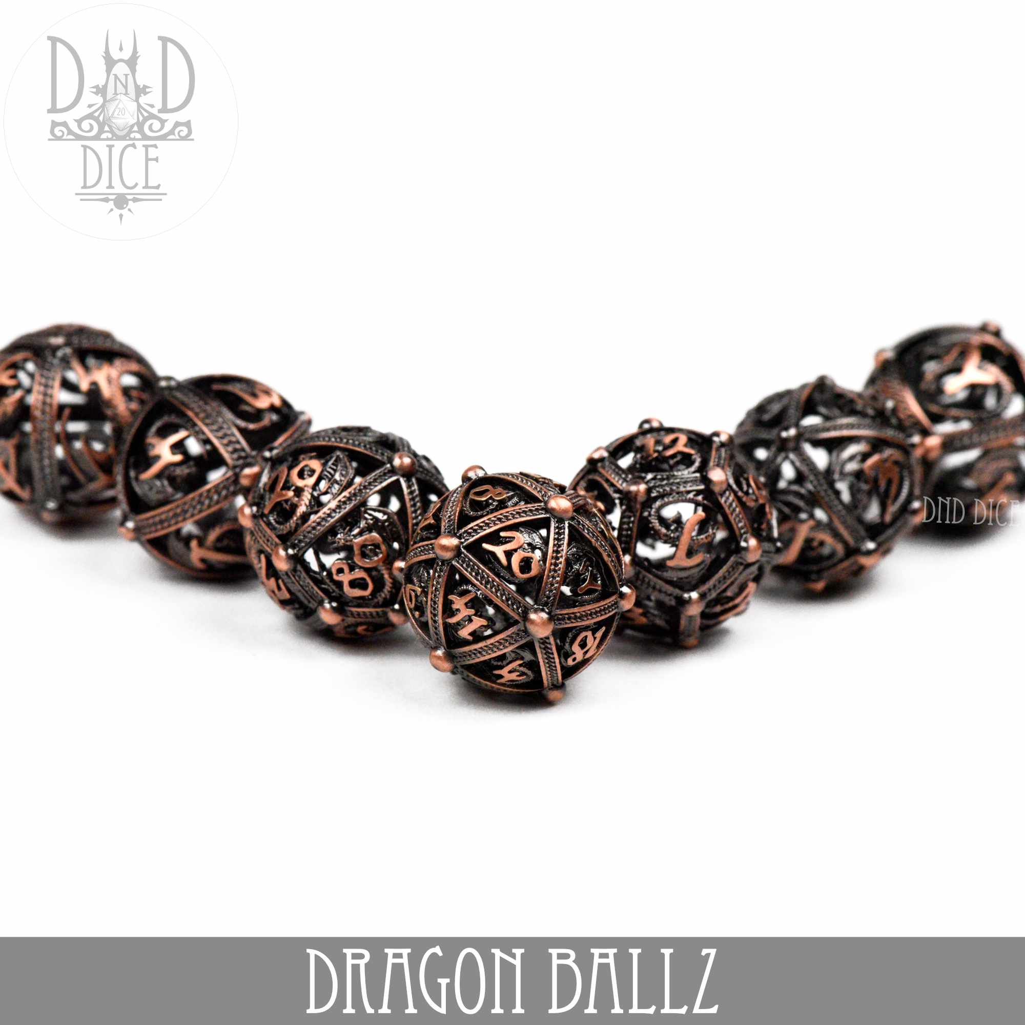 Dragon Ballz Metal Dice Set (Gift Box) - Bards & Cards