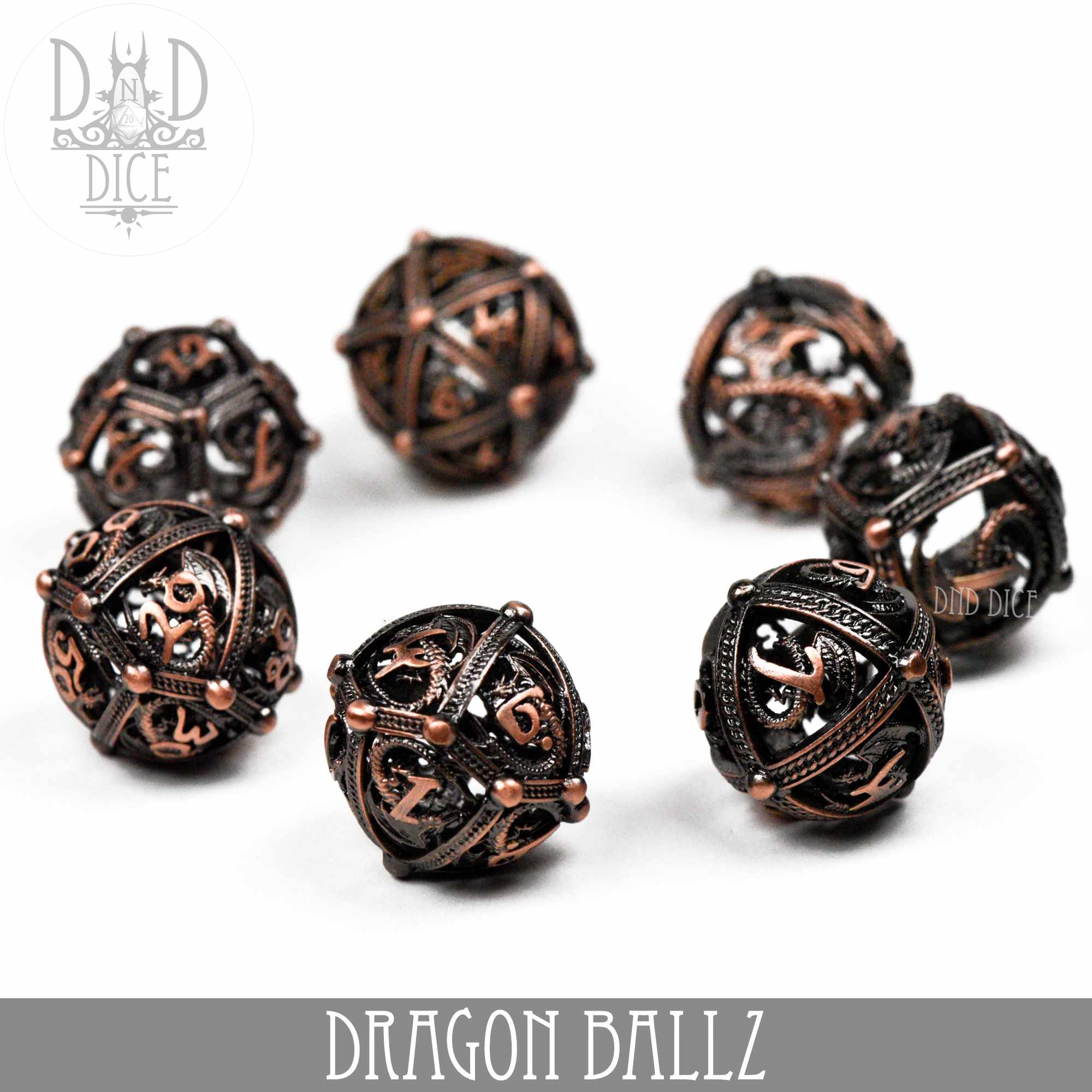 Dragon Ballz Metal Dice Set (Gift Box) - Bards & Cards