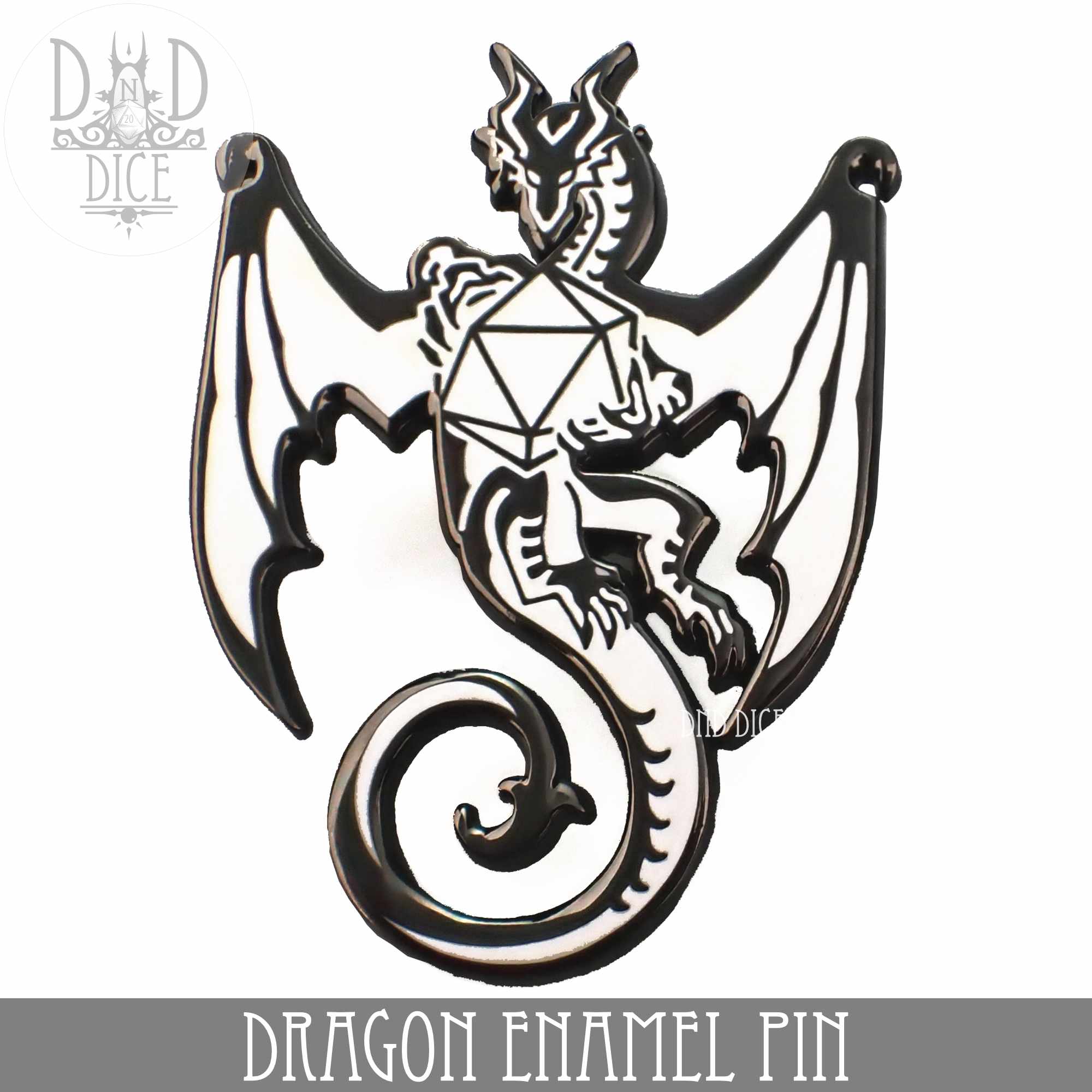 Dragon Enamel Pin - Bards & Cards