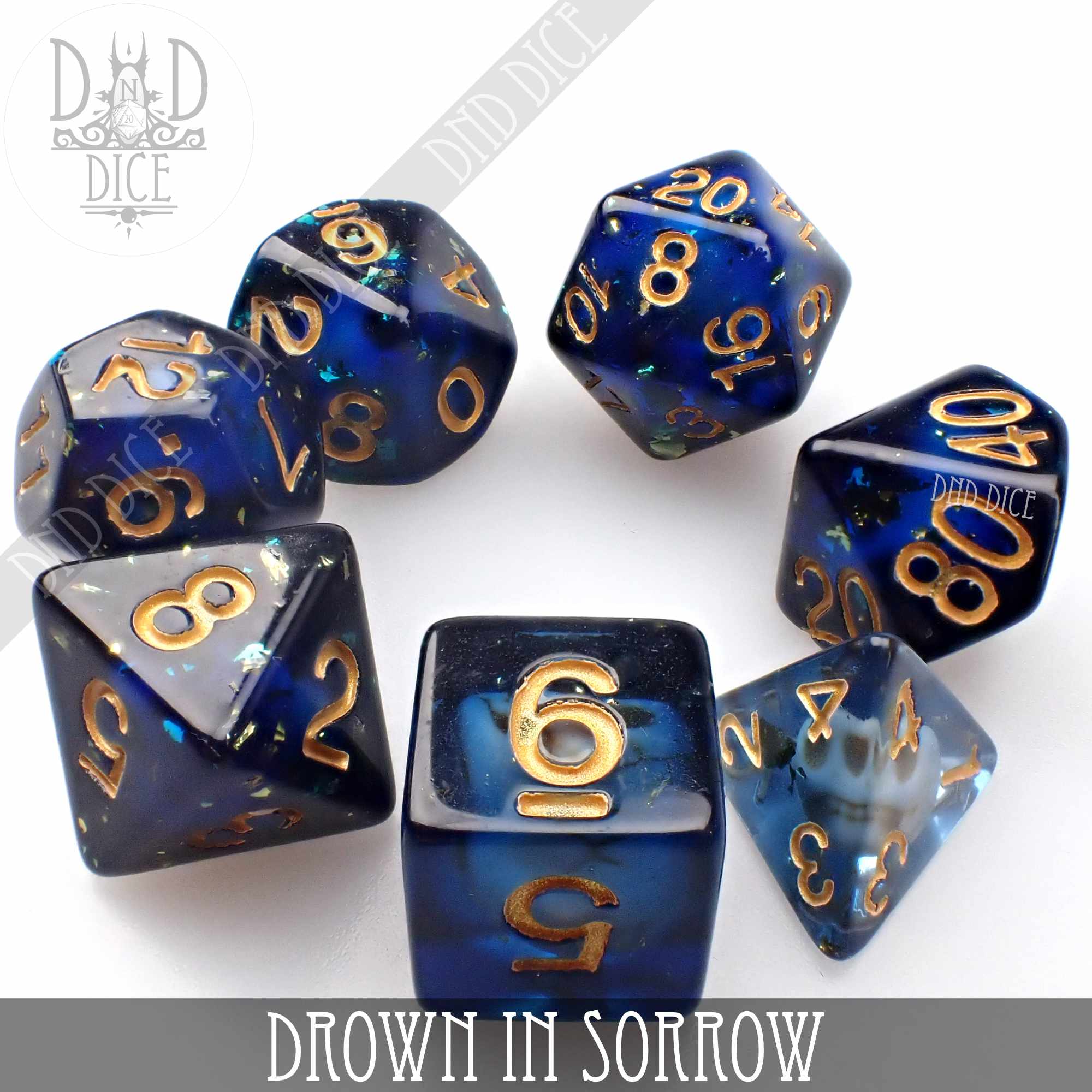 Drown in Sorrow Dice Set - Bards & Cards