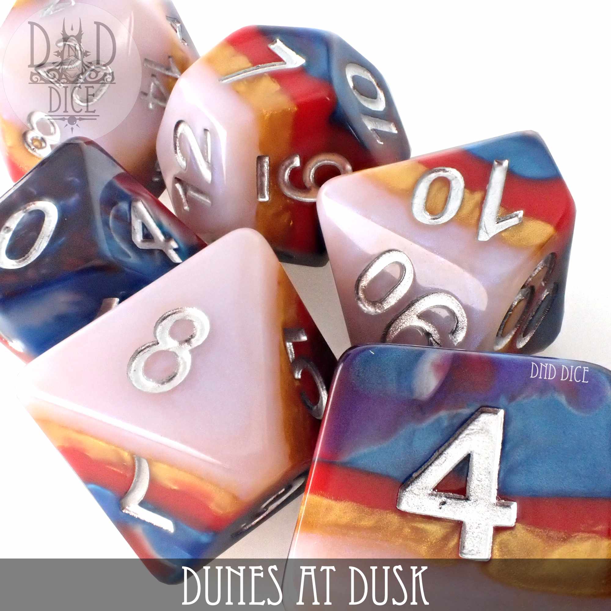 Dunes at Dusk Dice Set - Bards & Cards