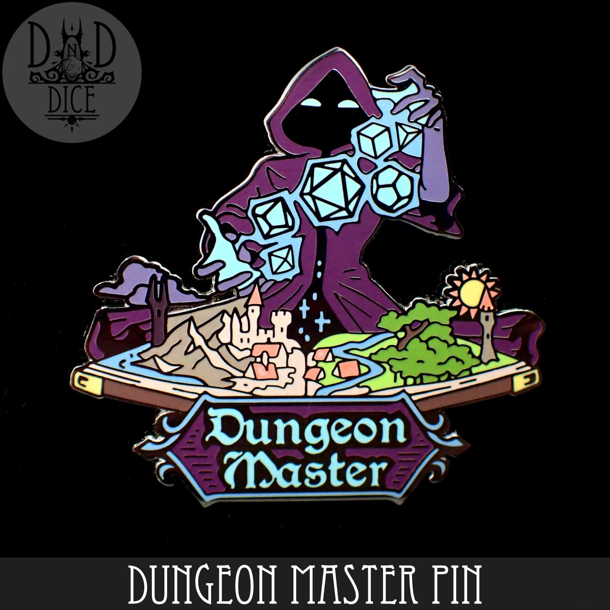 Dungeon Master Enamel Pin - Bards & Cards