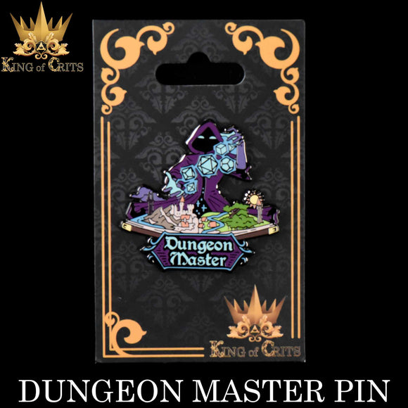 Dungeon Master Enamel Pin - Bards & Cards